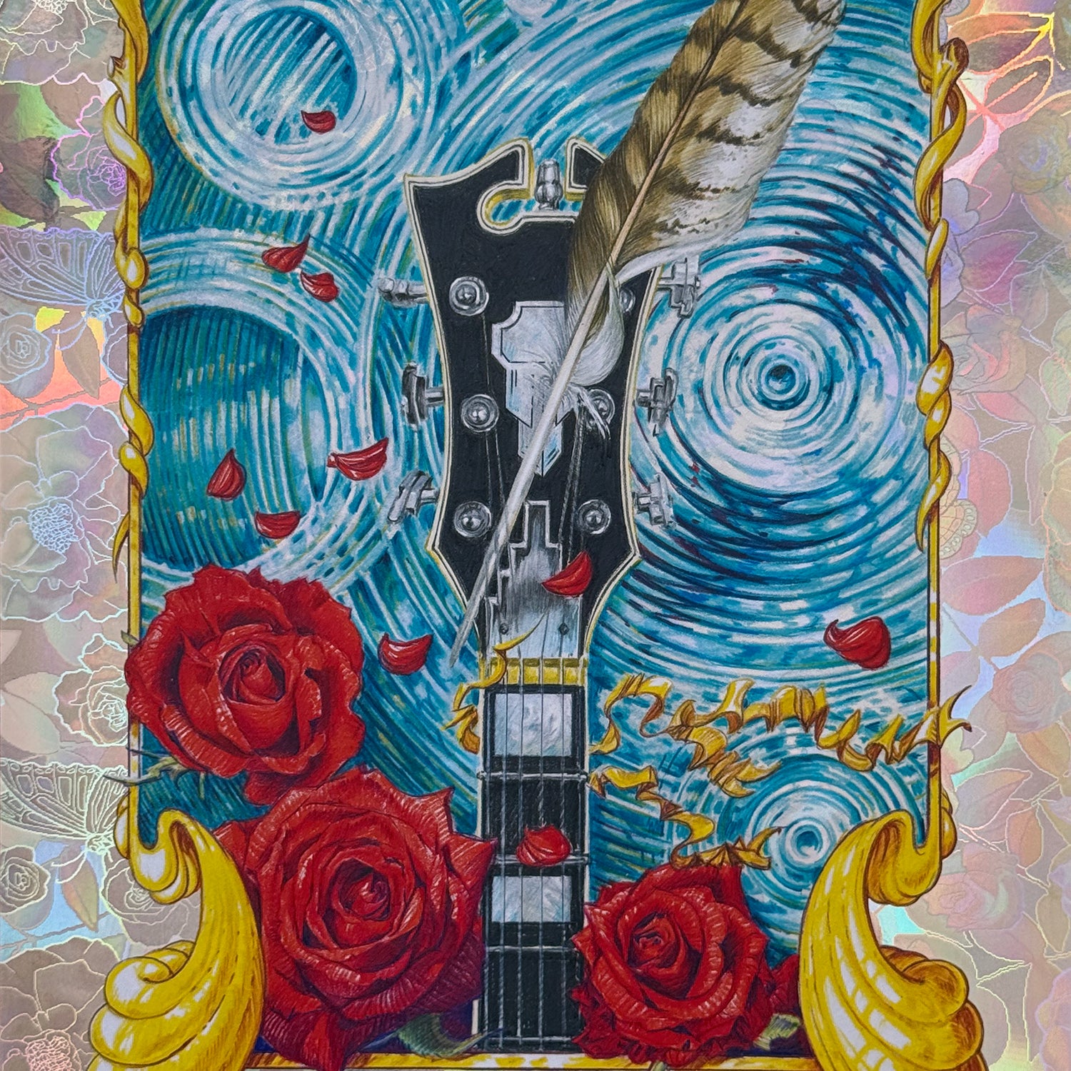AJ Masthay "300 Years - Bob Weir Tribute" Rose Garden Foil Variant