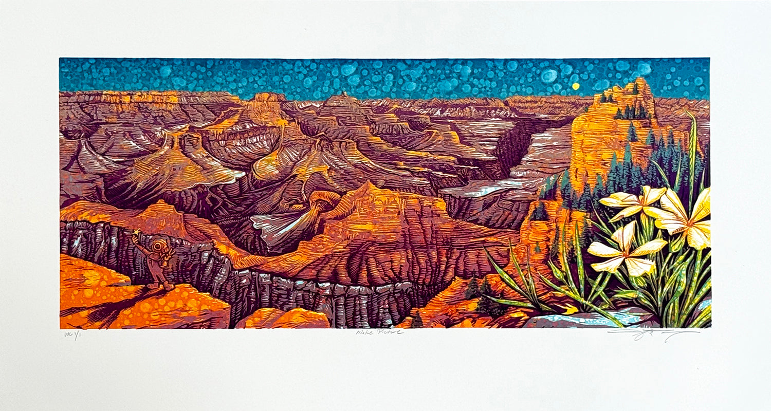 AJ Masthay "Make Picture" Watercolor Variant