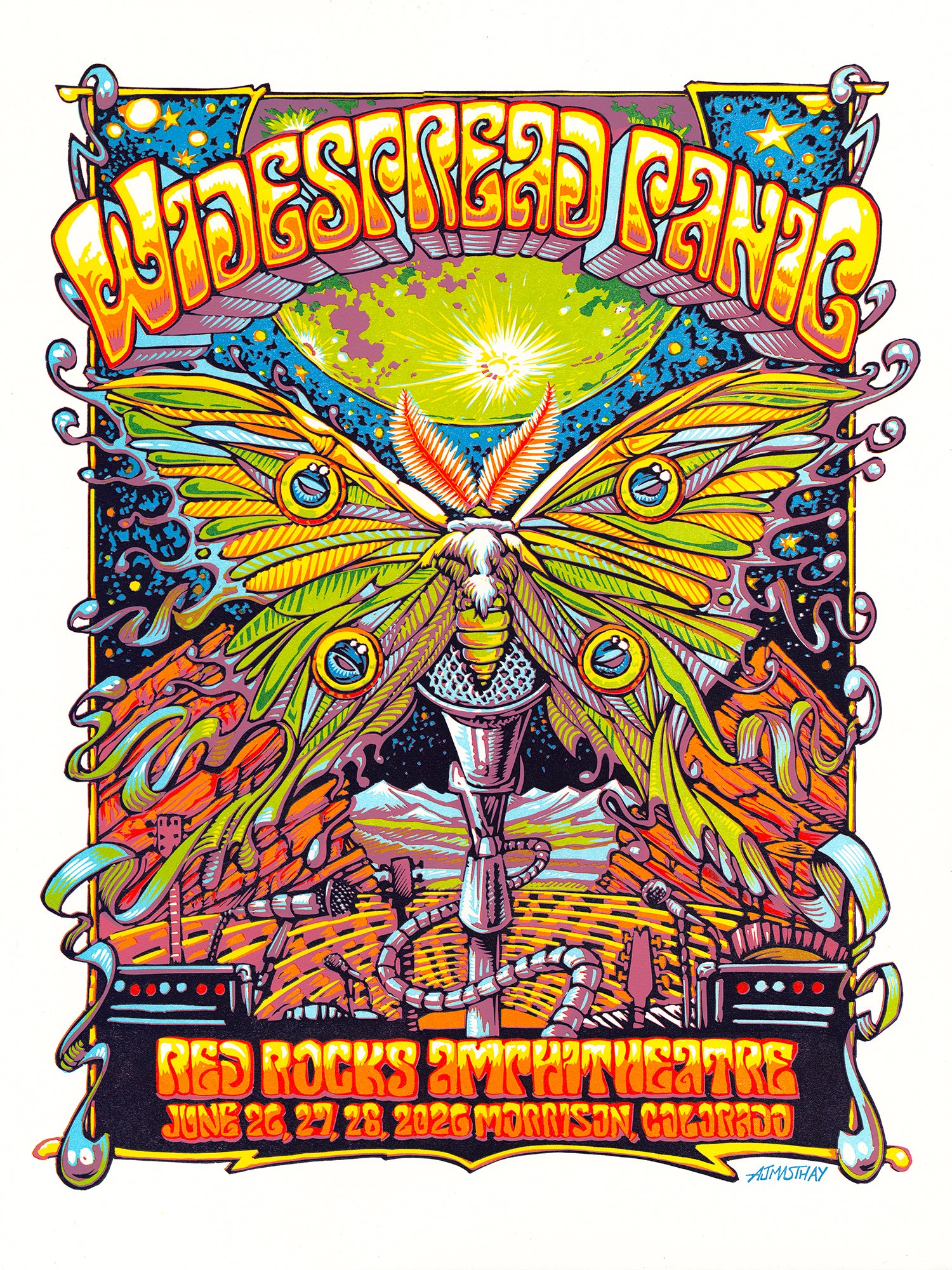 AJ Masthay "Widespread Panic @ Red Rocks" AE