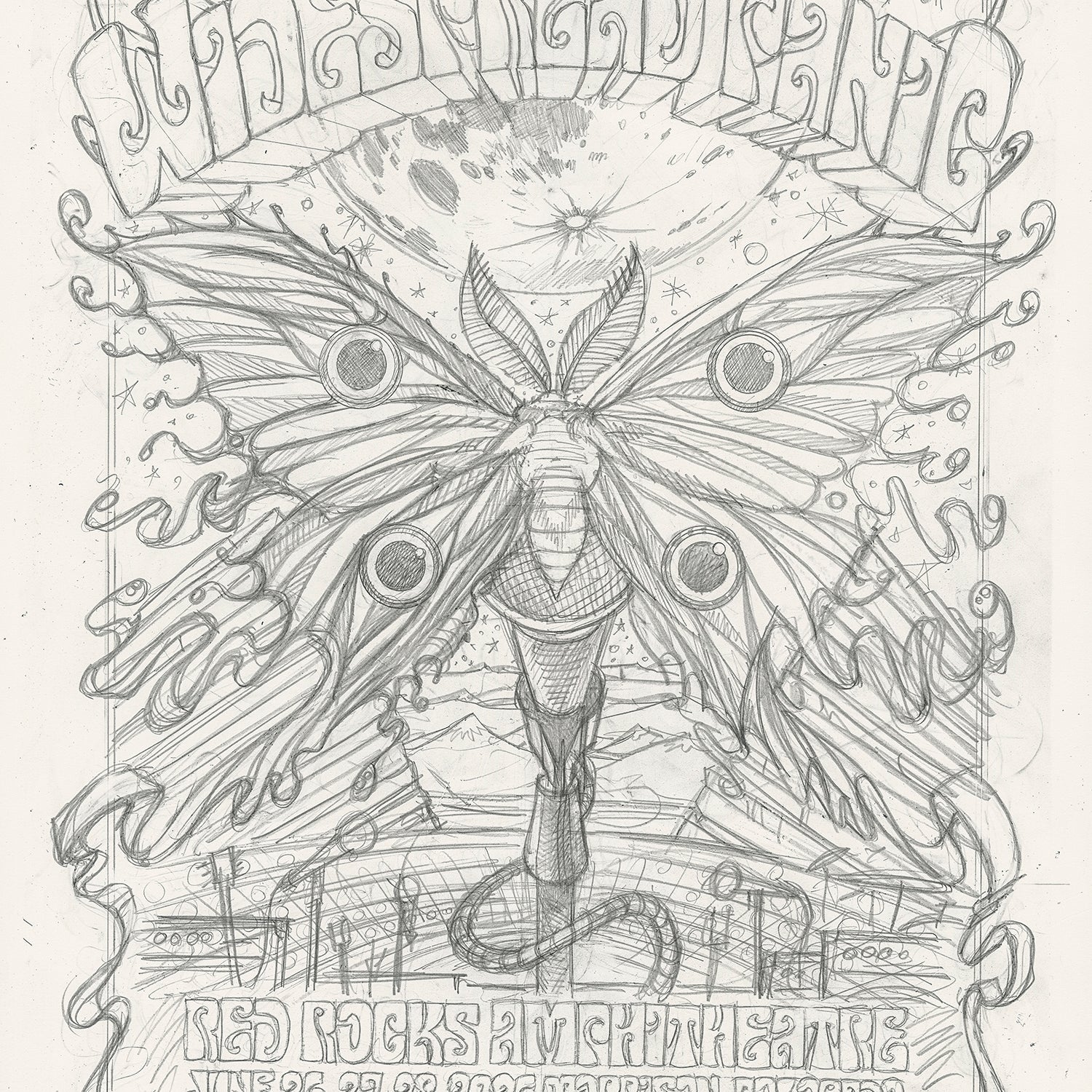 AJ Masthay "Widespread Panic @ Red Rocks" Graphite OG
