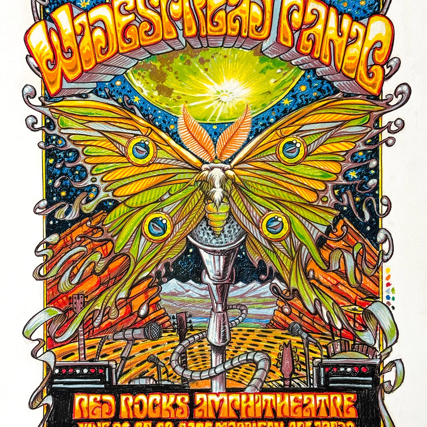 AJ Masthay "Widespread Panic @ Red Rocks" Color OG