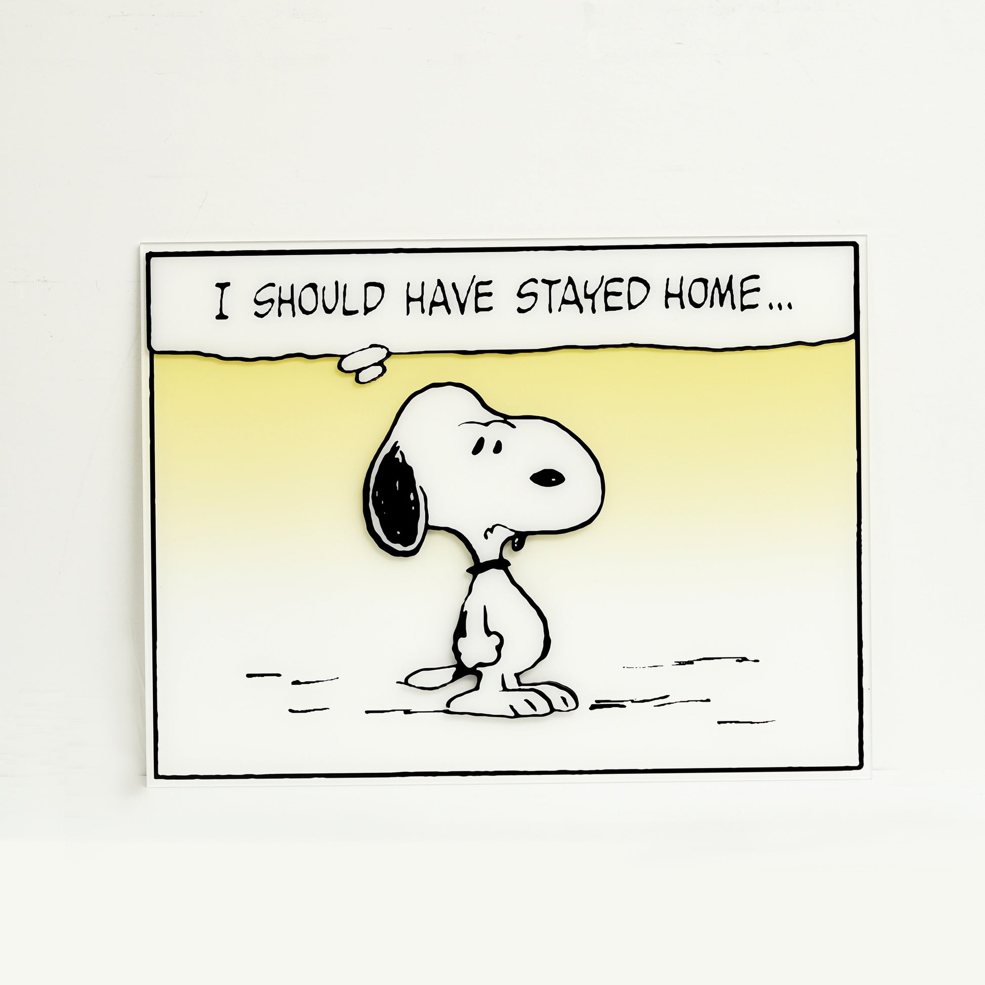 Charles M. Schulz "I Should Have Stayed Home..." Multi-Layer Acrylic