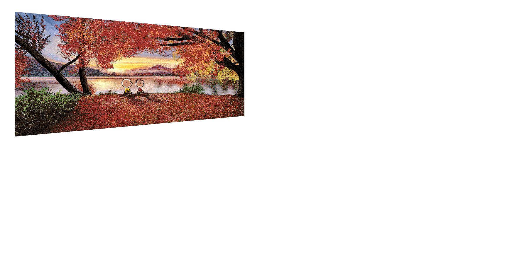 Mark Chilcott & Charles M. Schulz "Peanuts: A Quiet Fall Day" Multi-Layer Acrylic