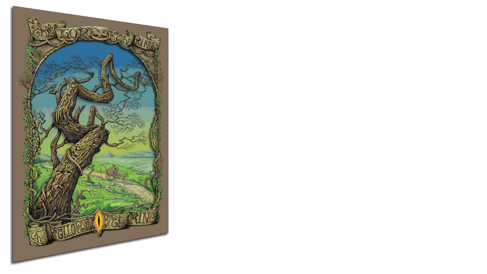 David Welker "A Wizard Is Never Late (The Fellowship of the Ring)" Multi-Layer Acrylic (16 x 24)