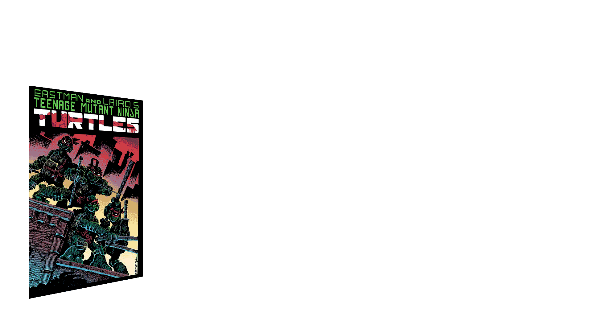 Kevin Eastman "Teenage Mutant Ninja Turtles #1 Cover" Multi-Layer Acrylic Panel (Comic Size)