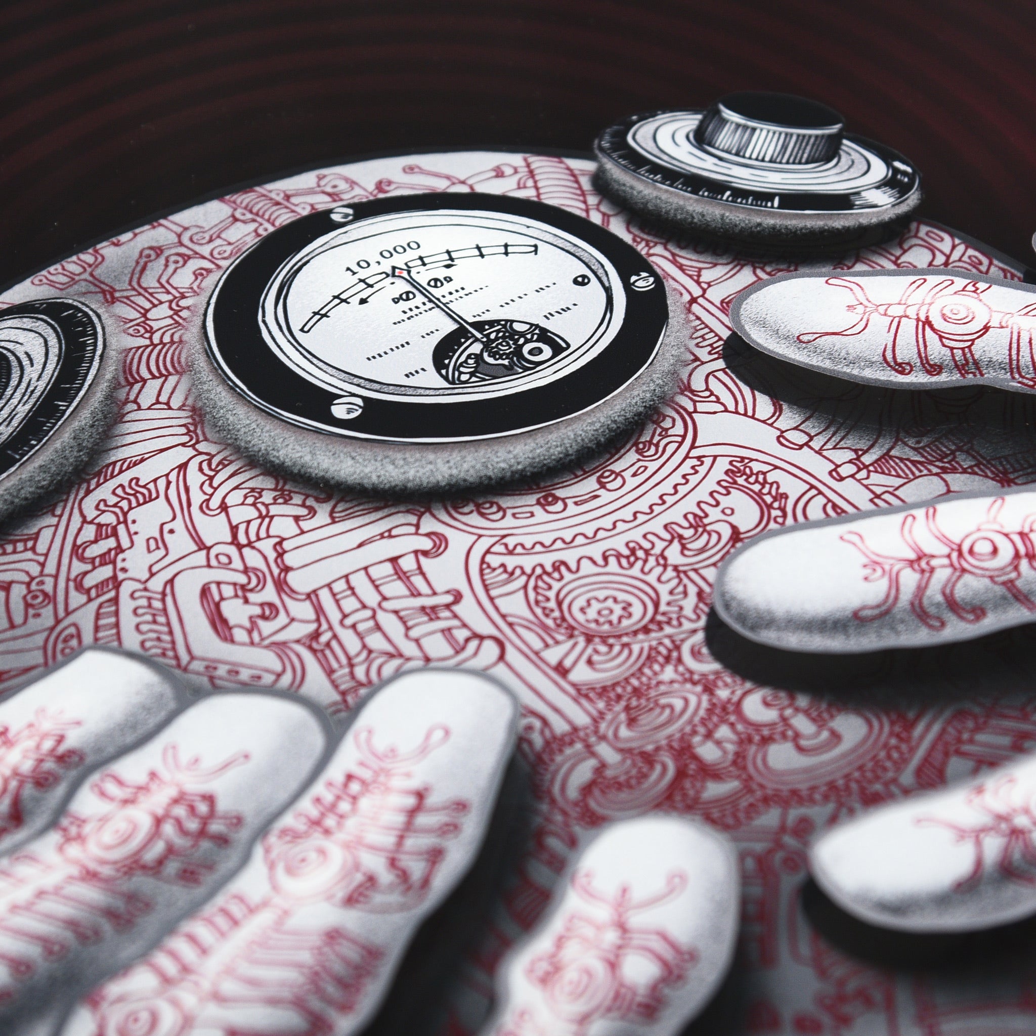 EMEK "Cyberman" Variant - Framed Acrylic Diorama