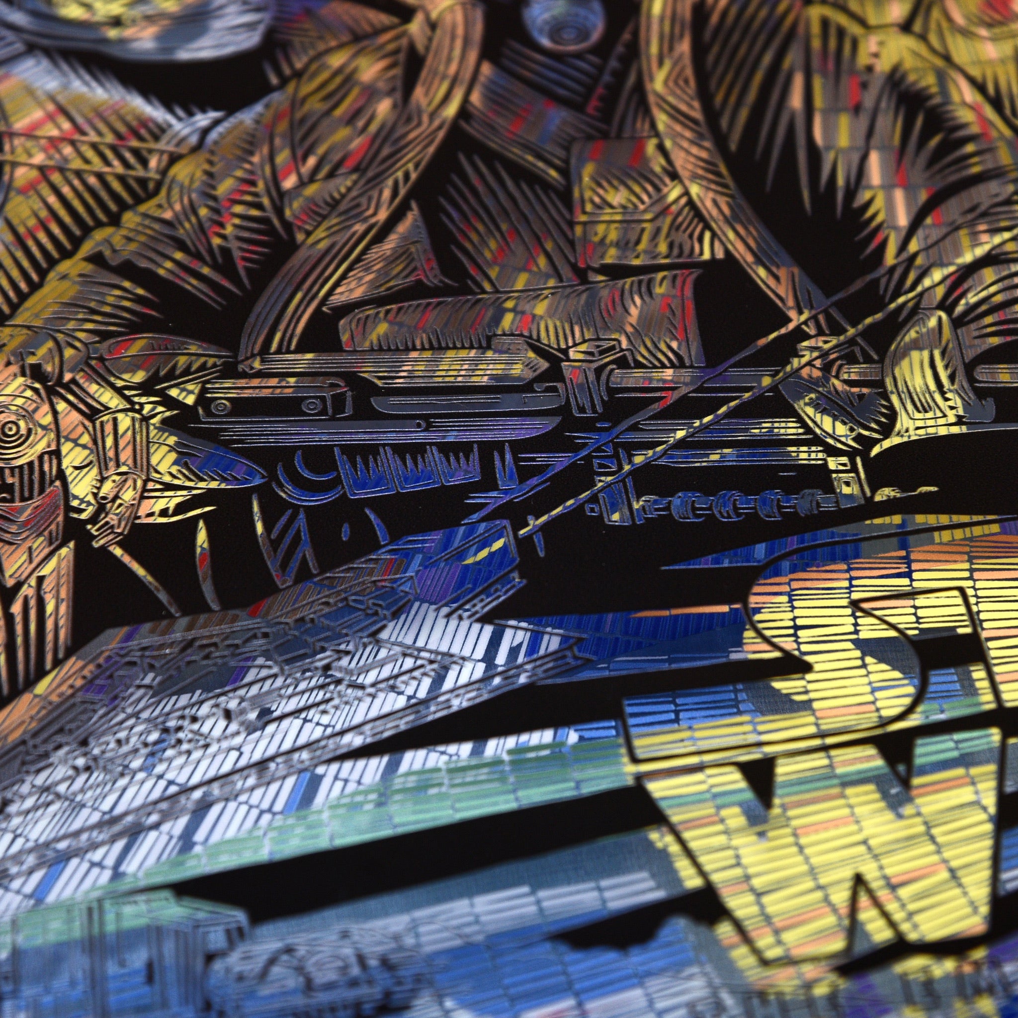 Todd Slater "Echoes of the Empire (Star Wars)" Framed Acrylic Diorama