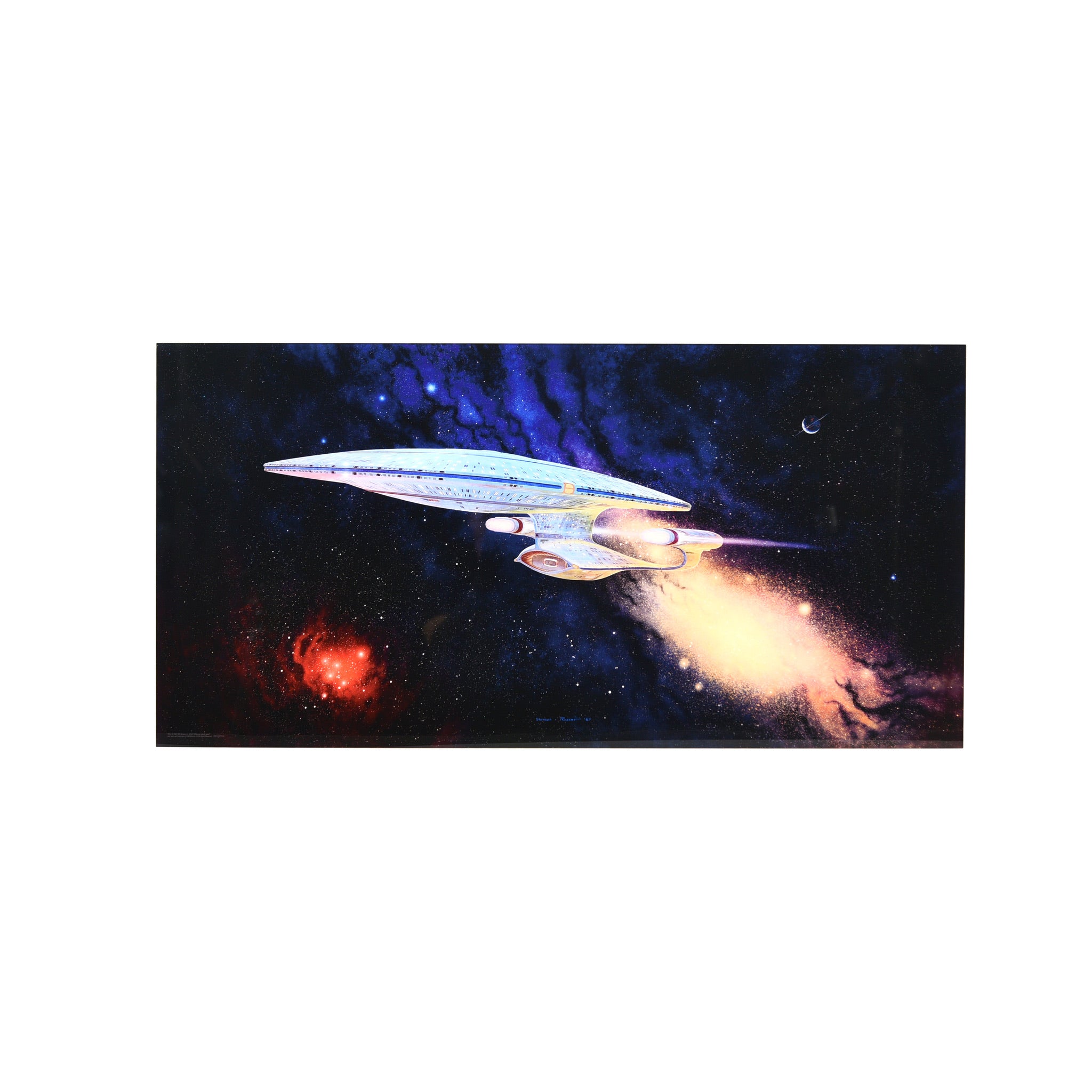 Star Trek: The Next Generation - Ready Room Enterprise D - Multi-Layer Acrylic (36x18)