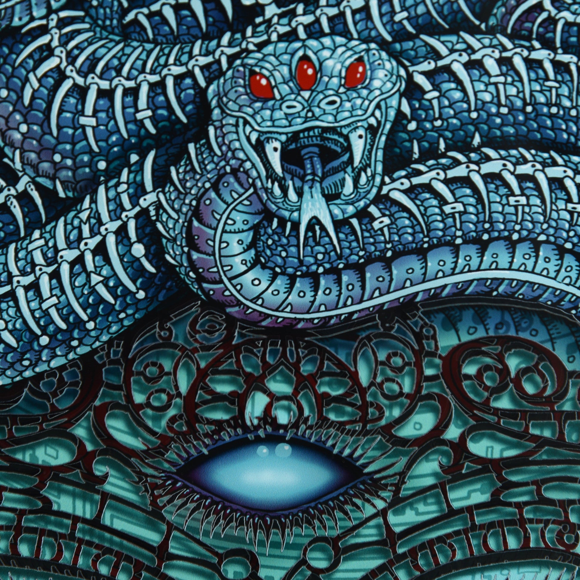 EMEK "Alien Cyber-Medusa" Framed Acrylic Diorama