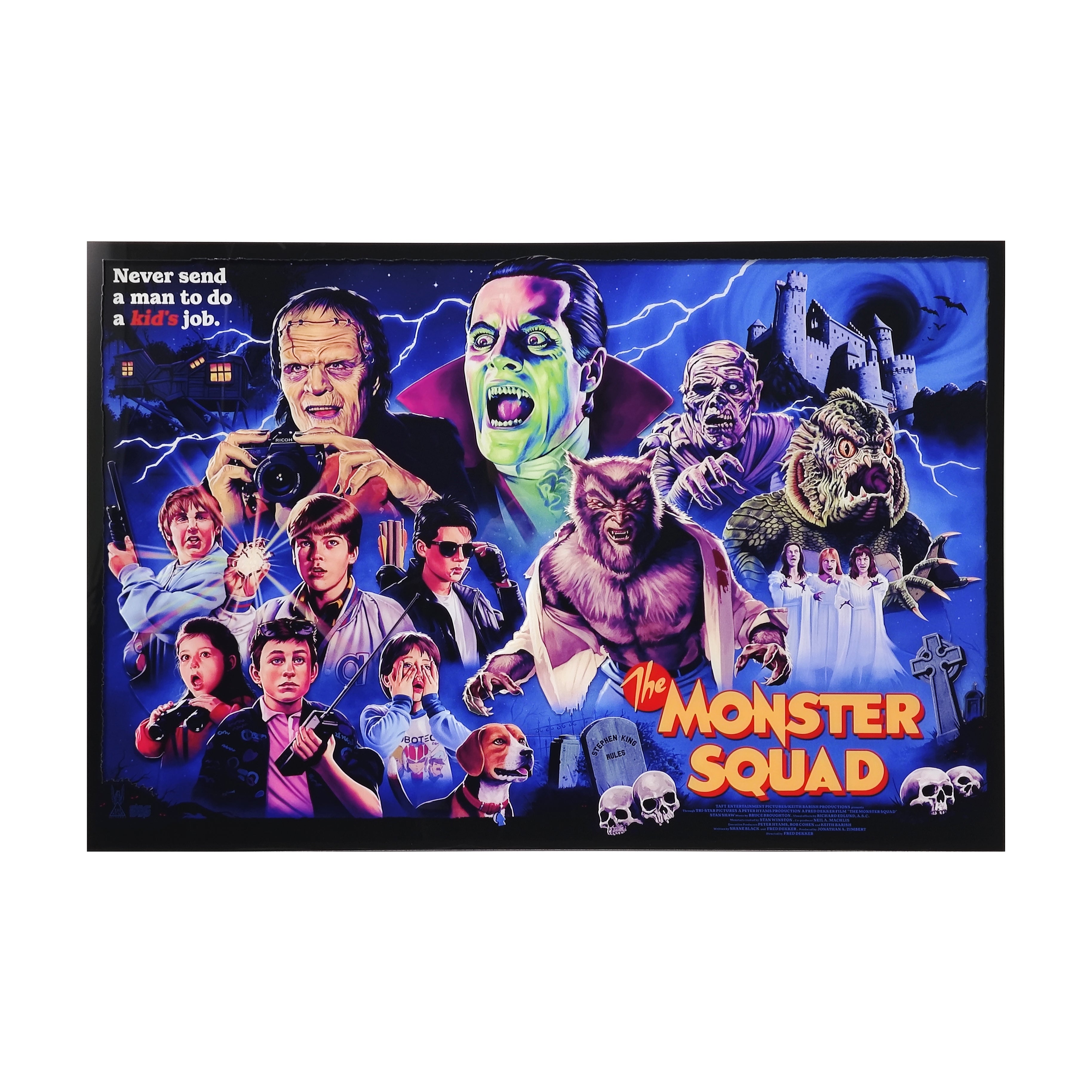 Tom Walker "The Monster Squad" Multi-Layer Acrylic Panel