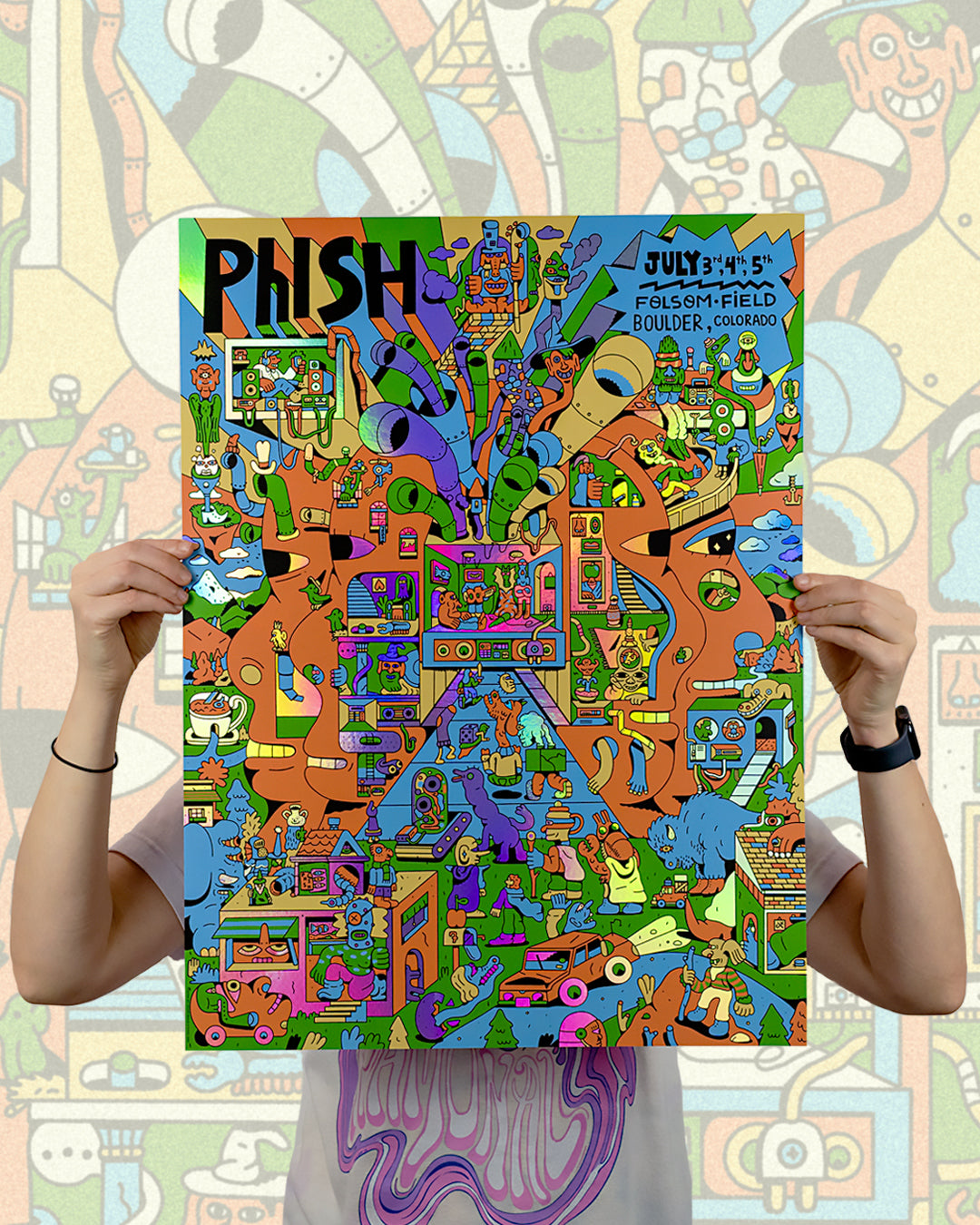 Cezar Berje "Phish - Boulder, CO" Foil Variant