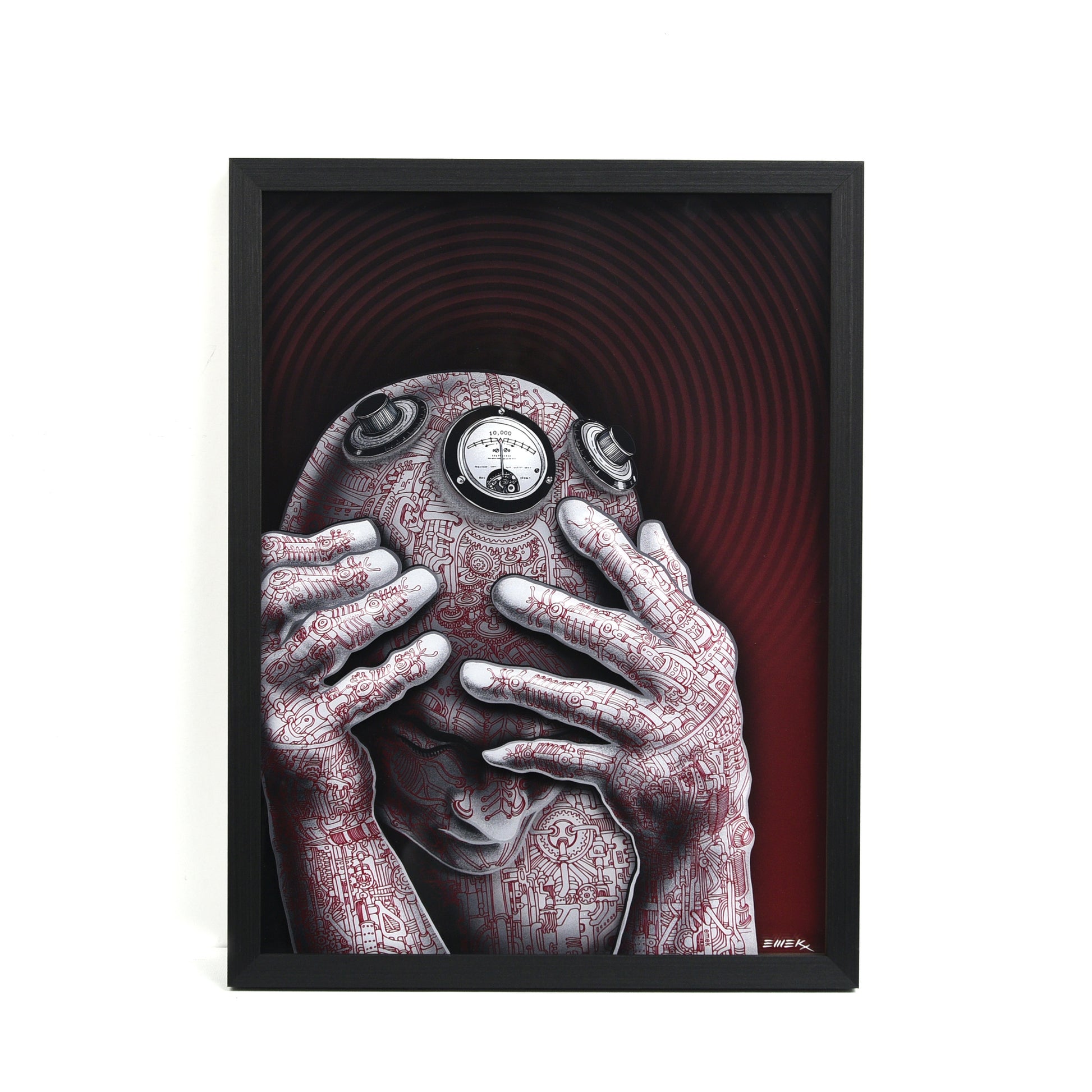 EMEK "Cyberman" Variant - Framed Acrylic Diorama
