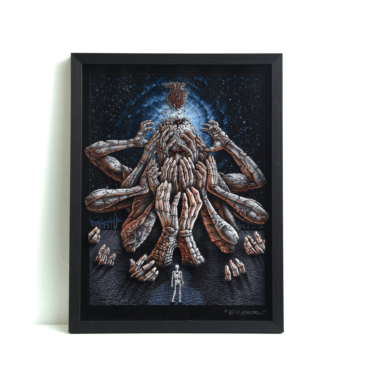 EMEK "Depression" Framed Acrylic Diorama