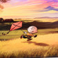 Mark Chilcott & Charles M. Schulz "Peanuts: It's Kite Flying Season" Multi-Layer Acrylic