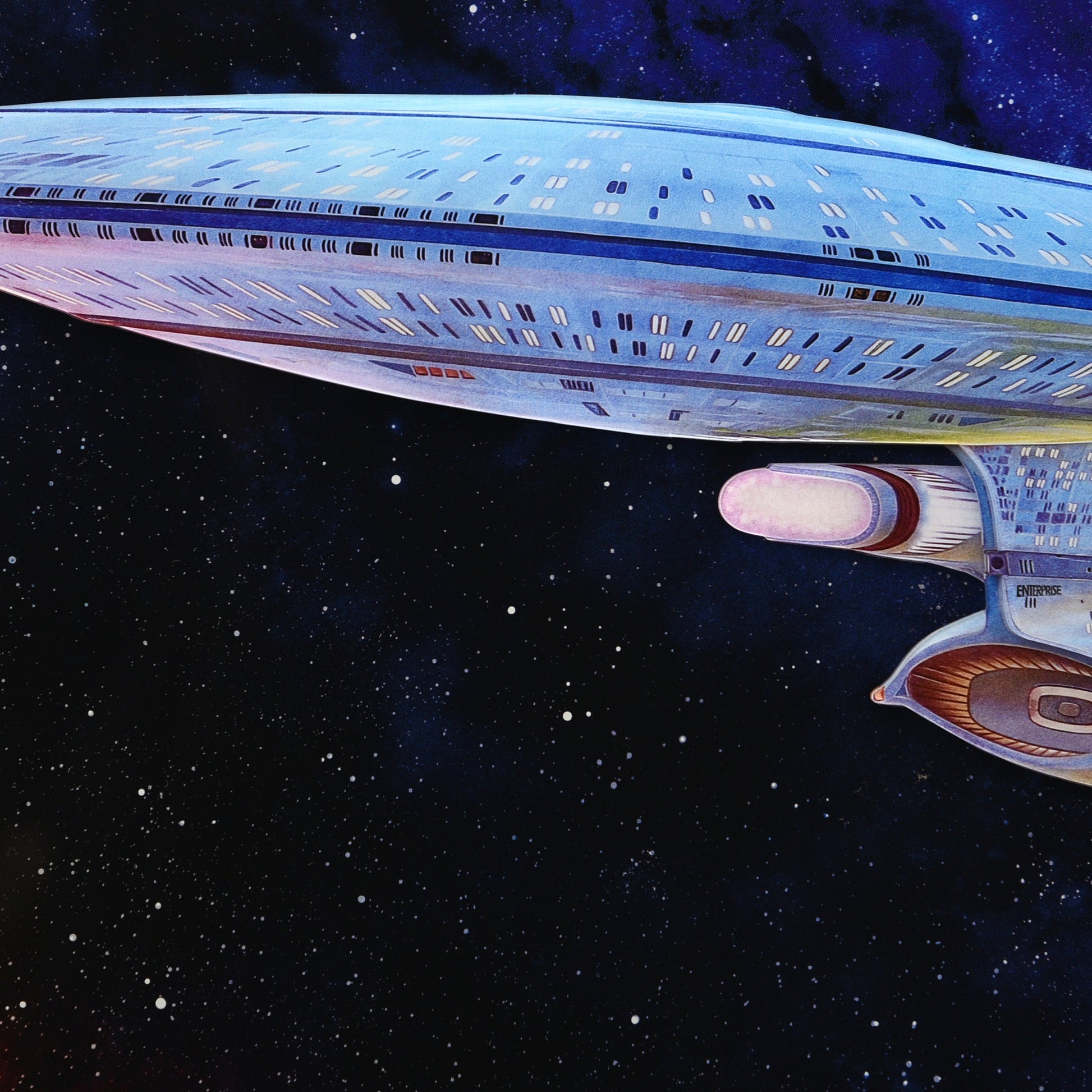 Star Trek: The Next Generation - Ready Room Enterprise D - Multi-Layer Acrylic (36x18)