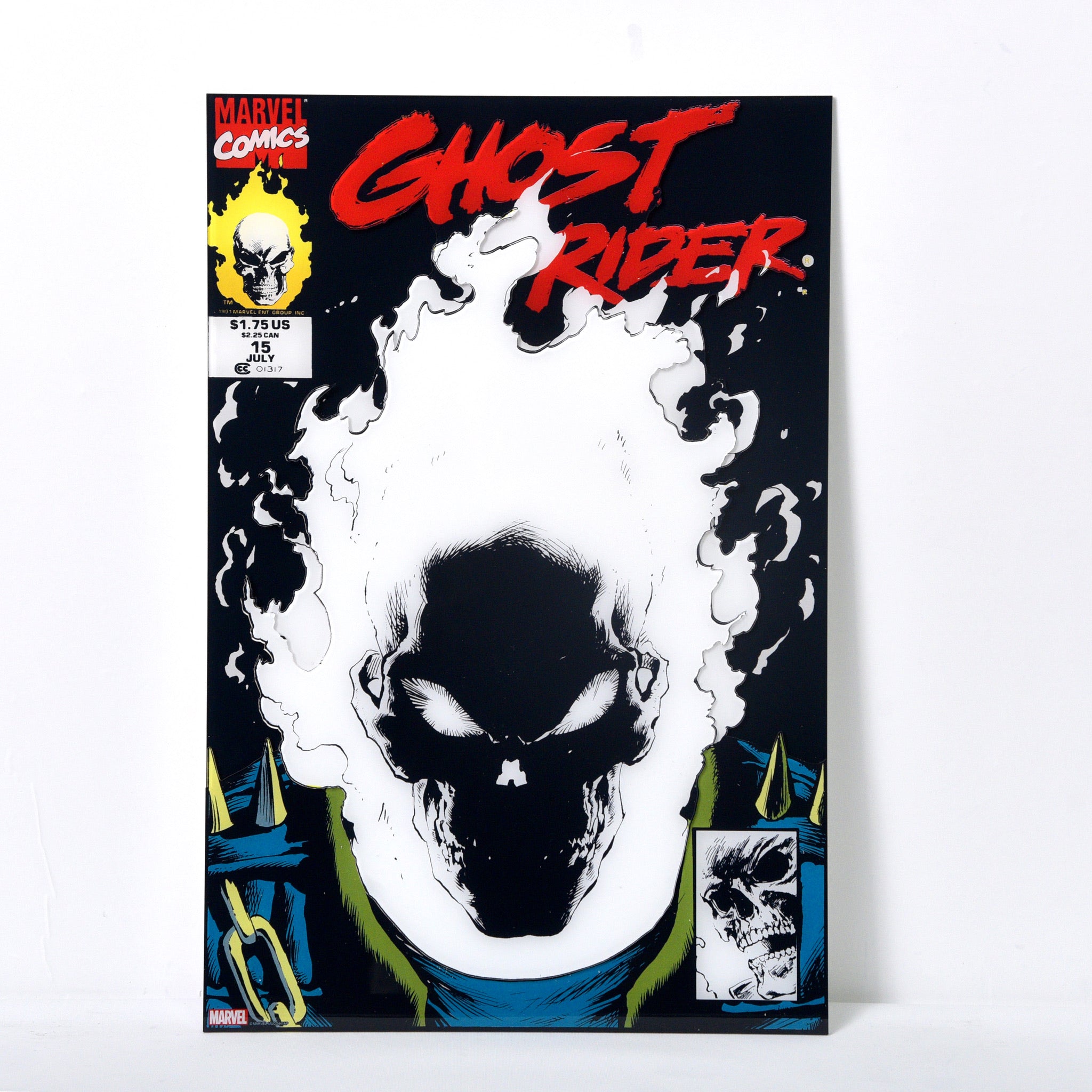 Mark Texeira "Ghost Rider #15" Multi-Layer Acrylic (Comic Size)
