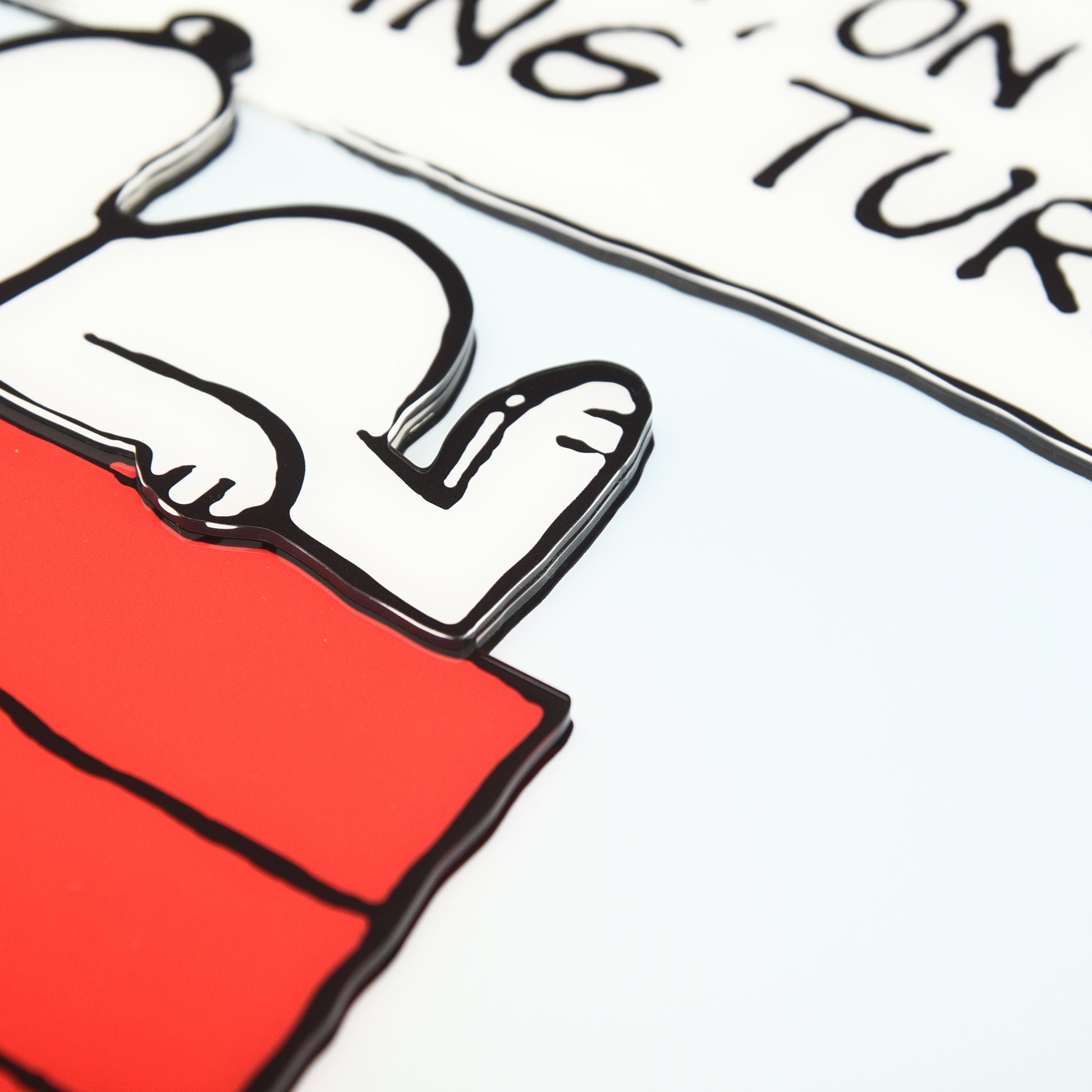 Charles M. Schulz "Raging Turmoil" Multi-Layer Acrylic