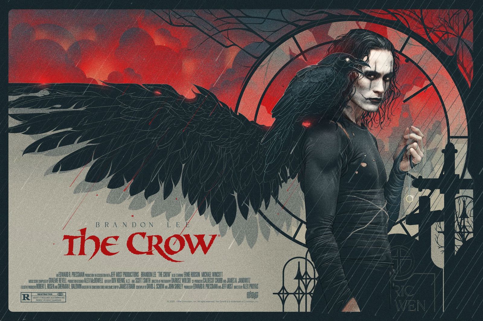 Bruno Vergauwen "The Crow" Variant - Acrylic Panel Print