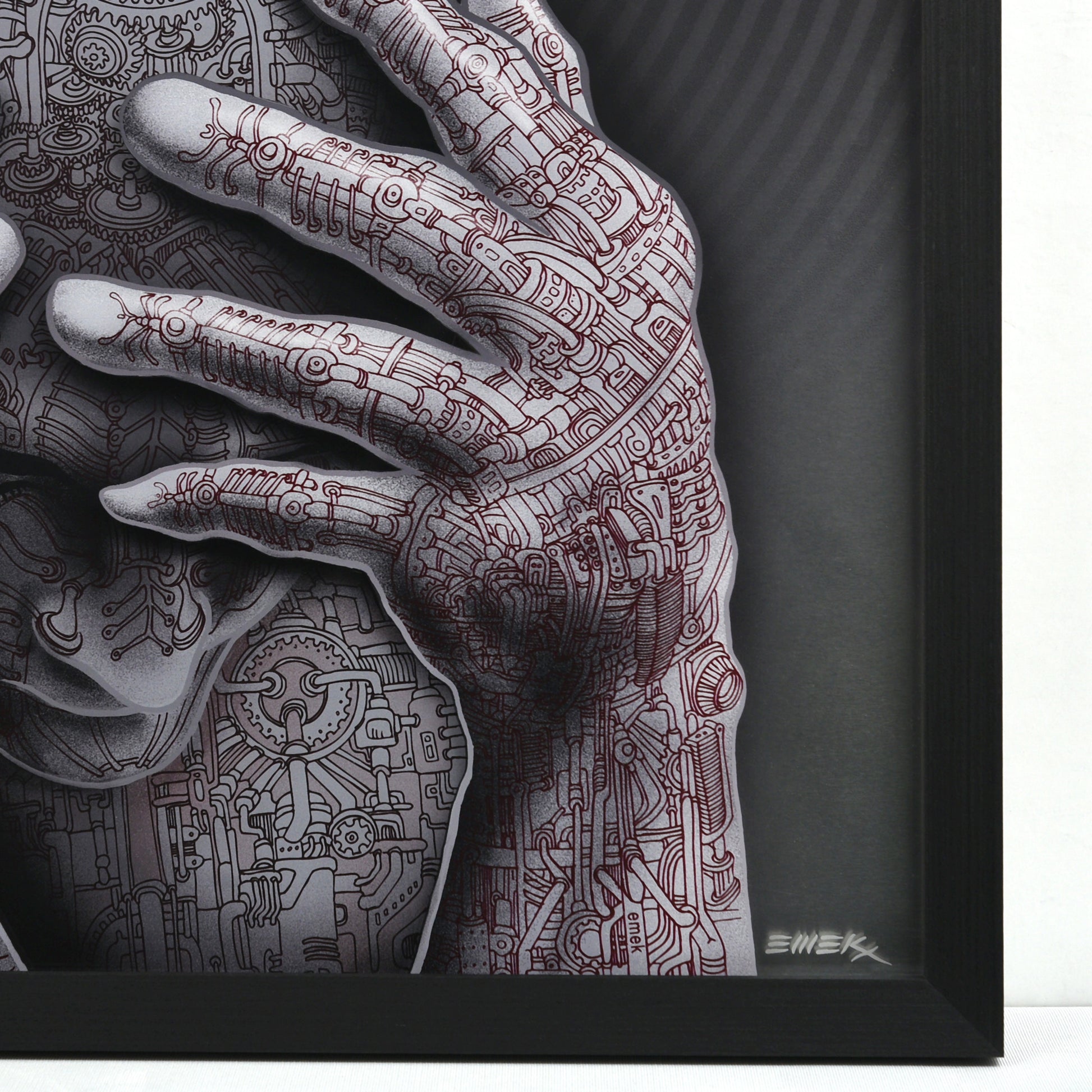 EMEK "Cyberman" Framed Acrylic Diorama