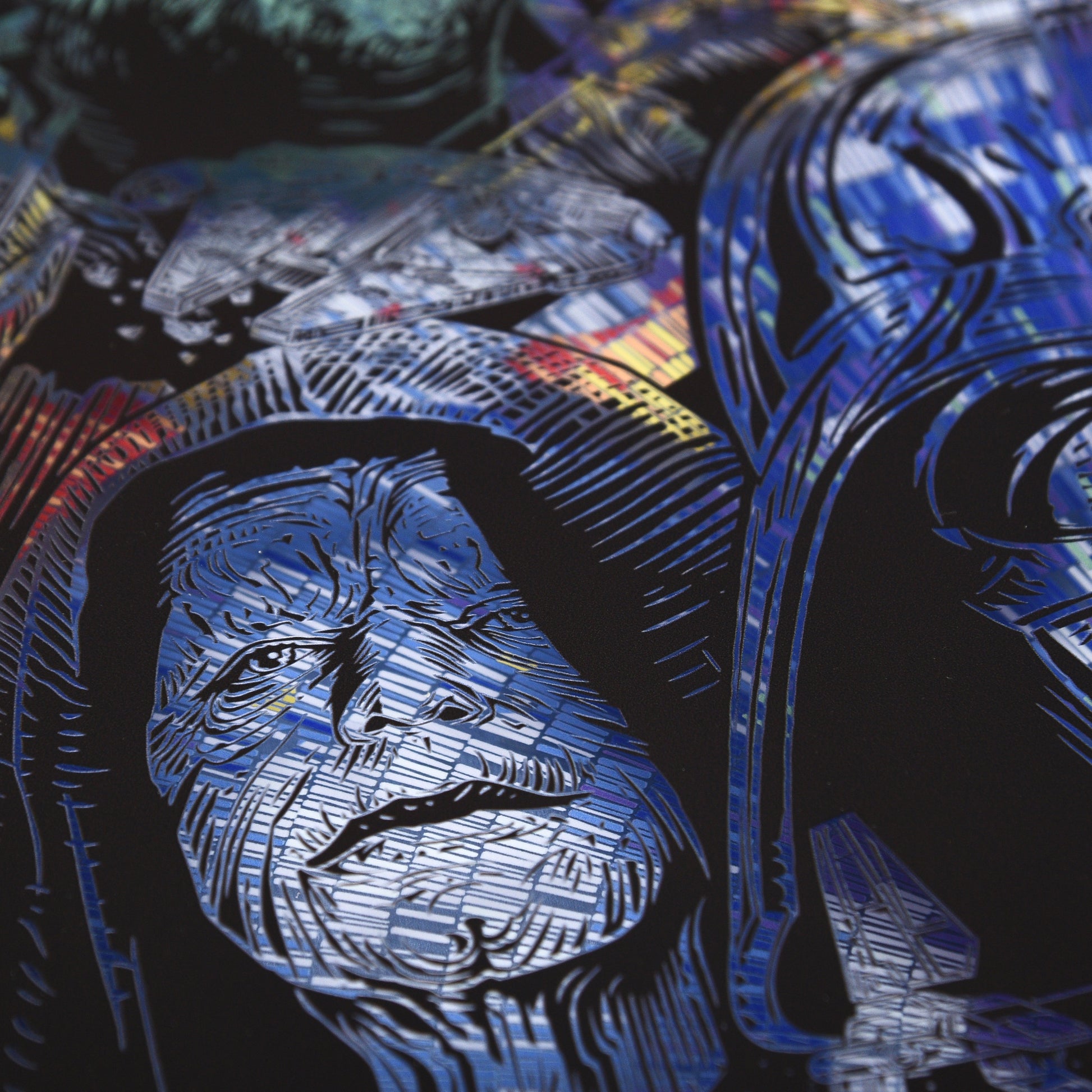 Todd Slater "Echoes of the Empire (Star Wars)" Framed Acrylic Diorama