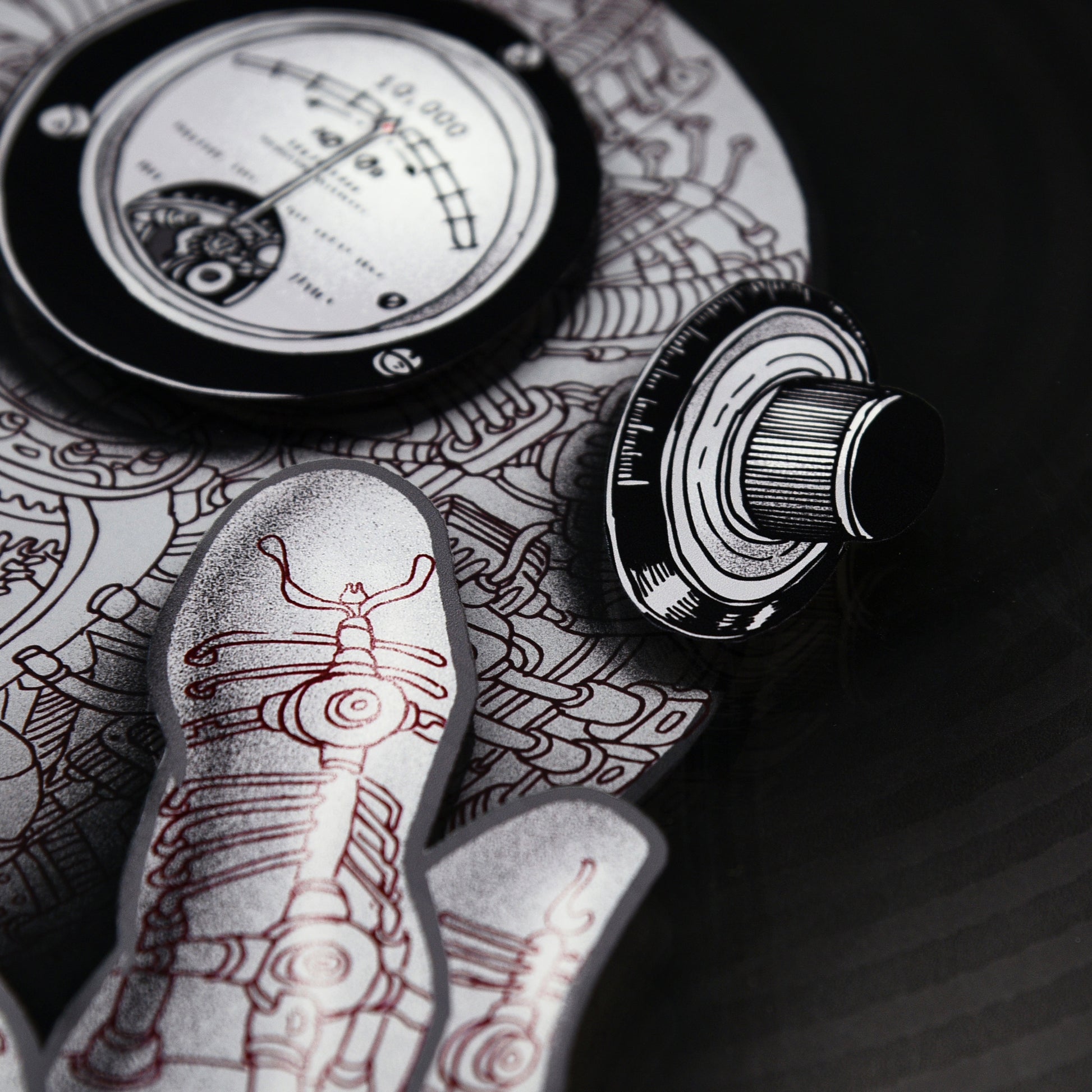 EMEK "Cyberman" Framed Acrylic Diorama