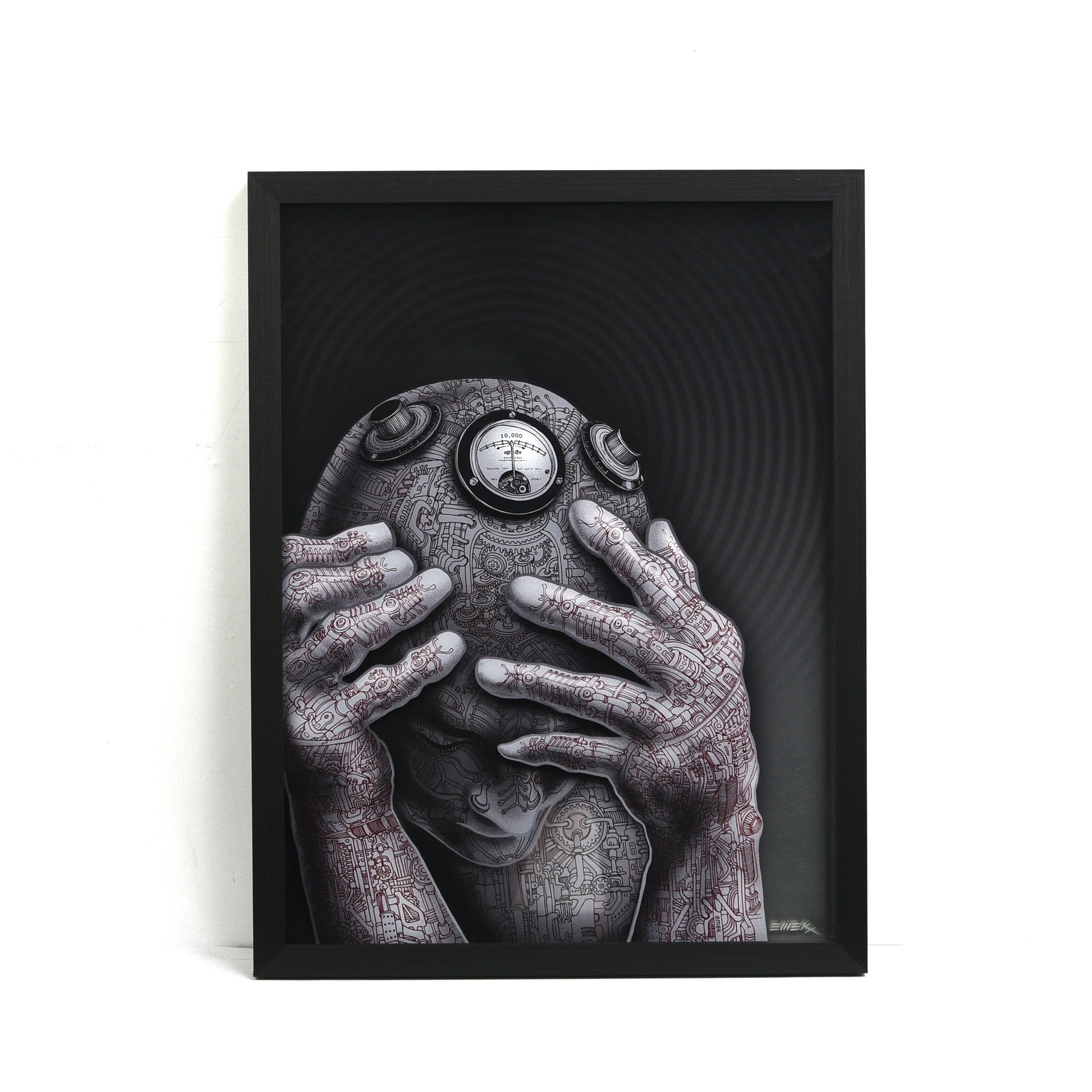 EMEK "Cyberman" Framed Acrylic Diorama