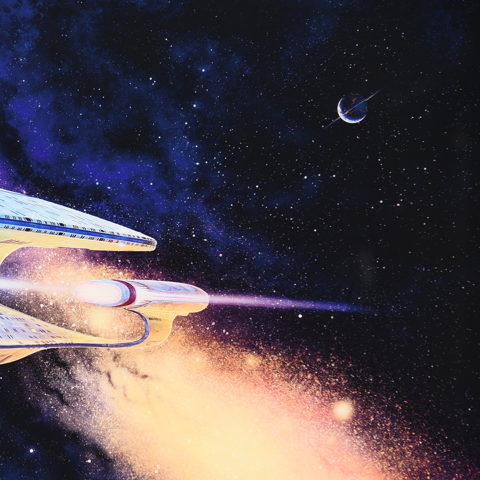 Star Trek: The Next Generation - Ready Room Enterprise D - Multi-Layer Acrylic (36x18)
