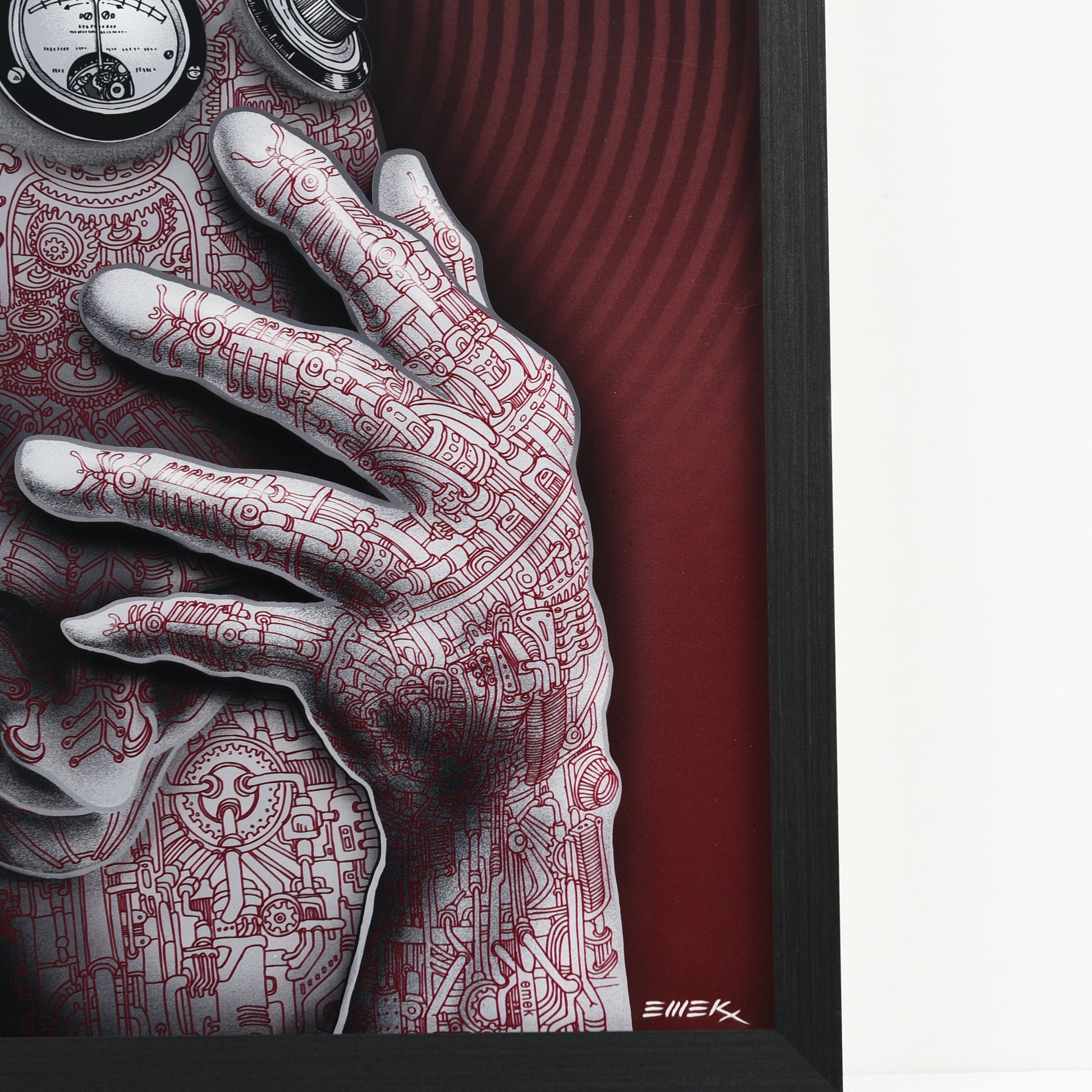 EMEK "Cyberman" Variant - Framed Acrylic Diorama