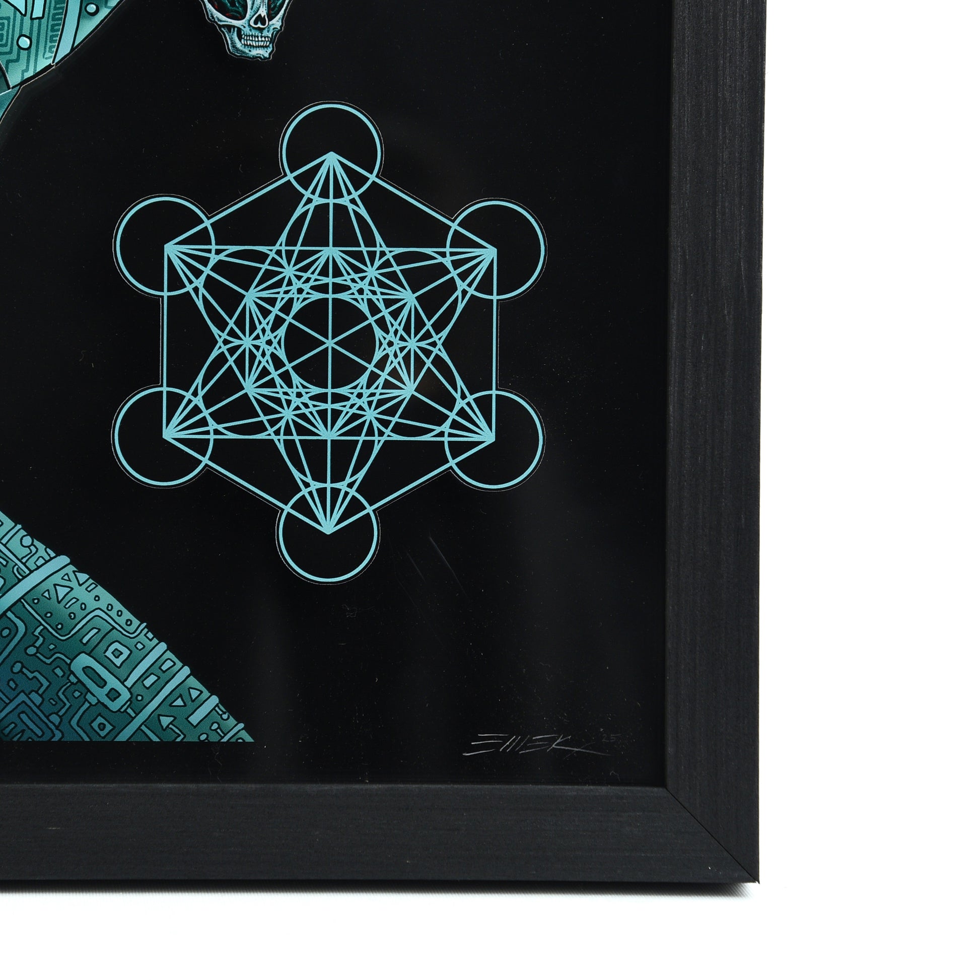 EMEK "Alien Cyber-Medusa" Framed Acrylic Diorama