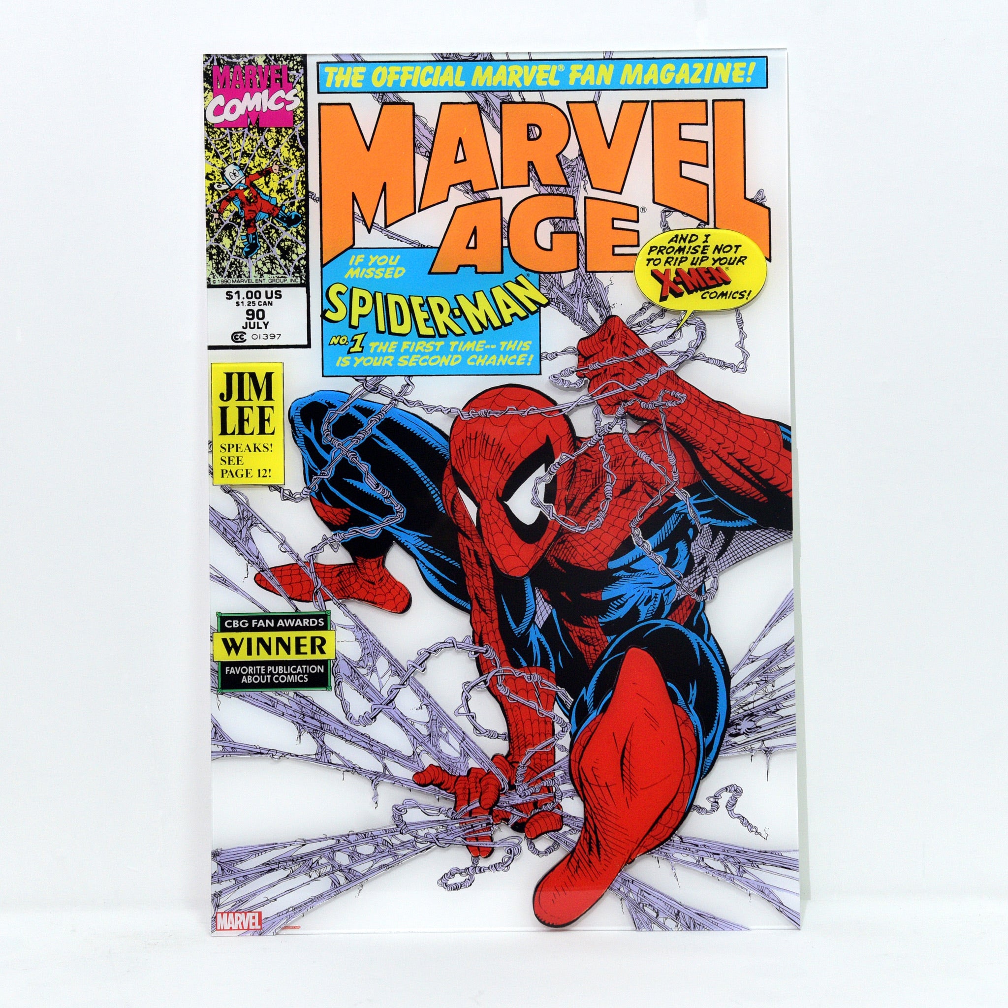 Todd McFarlane "Marvel Age #90" Multi-Layer Acrylic (16x24)