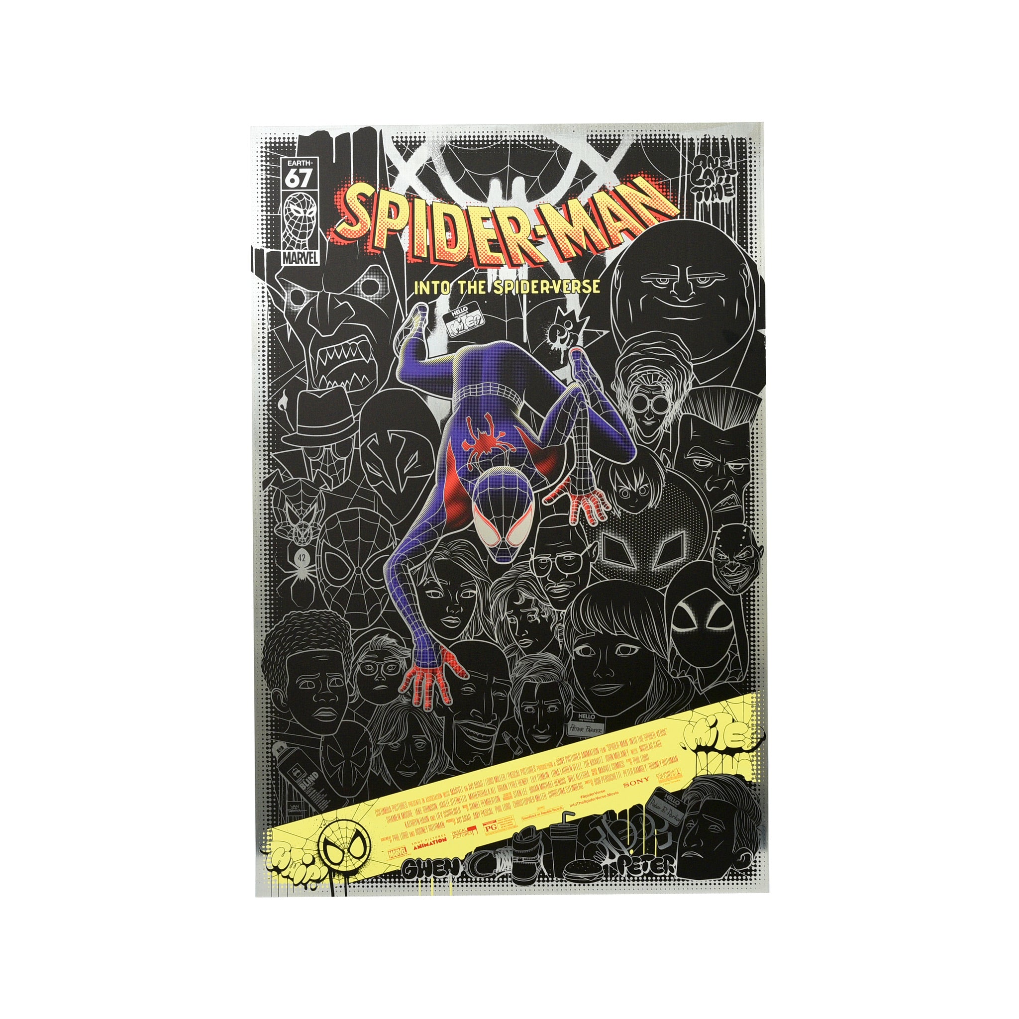 Bruce Yan "Spider-Man: Into the Spider-Verse" Aluminum Print