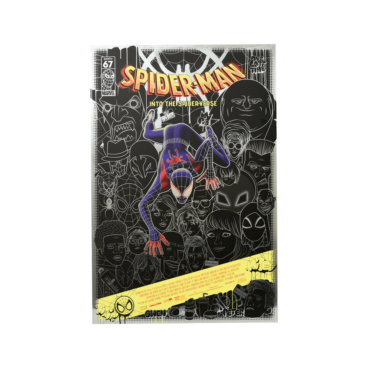 Bruce Yan "Spider-Man: Into the Spider-Verse" Aluminum Print