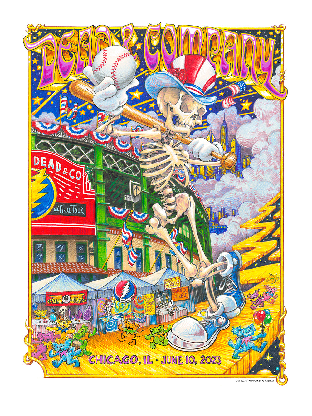 AJ Masthay "Dead & Company - Wrigley Field - Night #2"