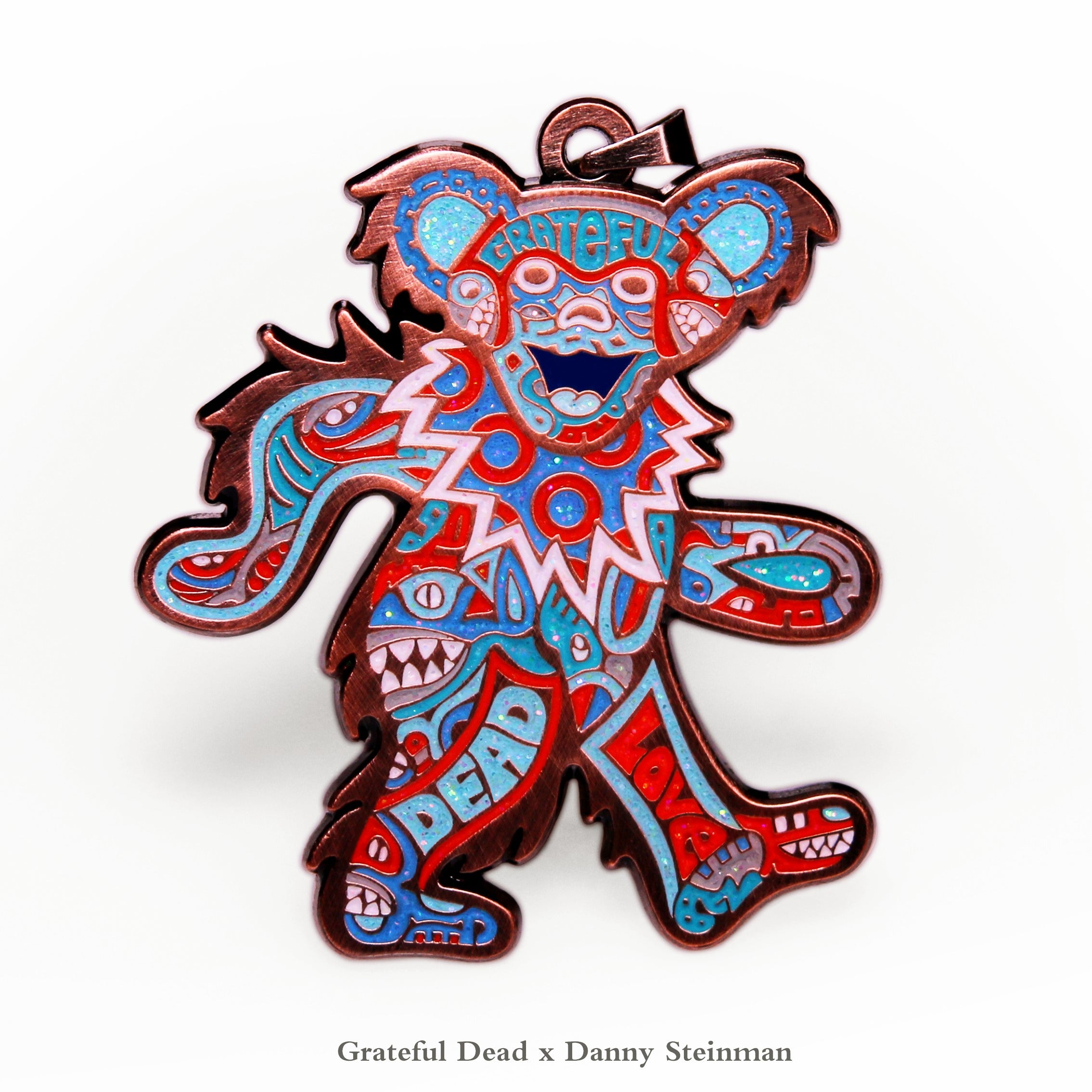 Danny Steinman "Classic Bear PENDANT" Antique US Blue
