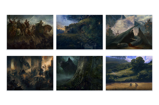 Karl Fitzgerald "The Lord of the Rings" Acrylic Panel Print SET