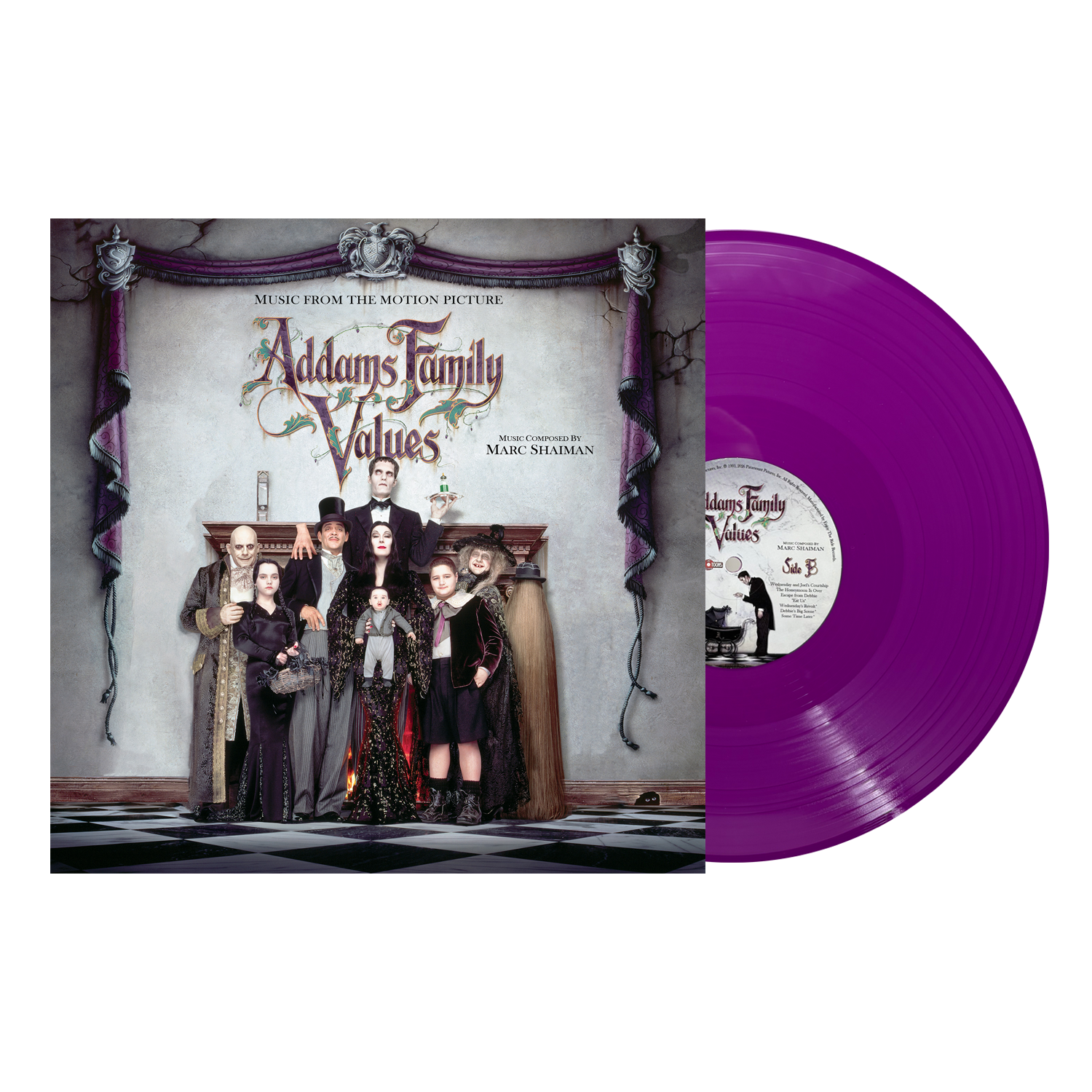 ADDAMS FAMILY VALUES Original Motion Picture Soundtrack LP - Limited Edition BNG Exclusive
