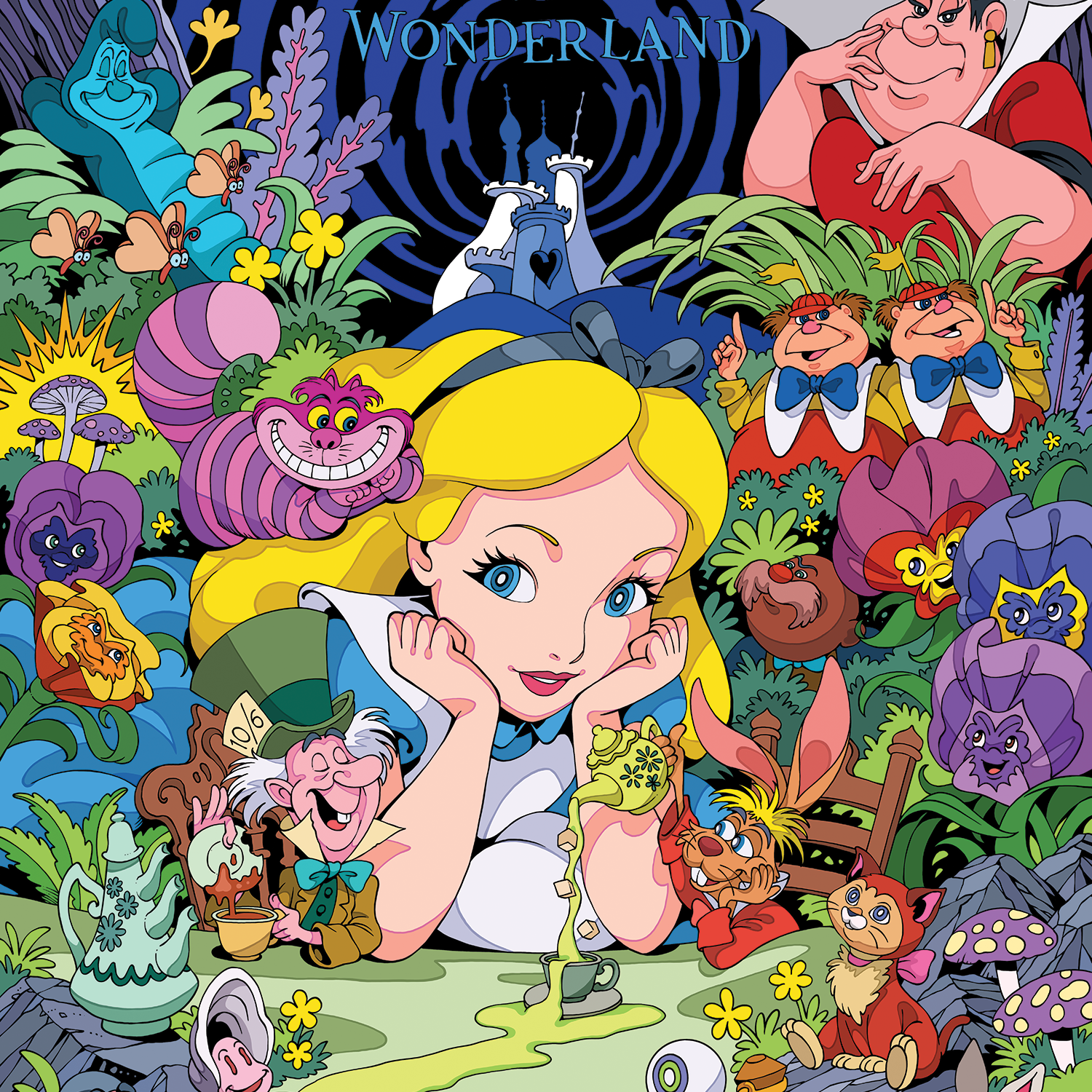 Benangbaja Studio "Alice in Wonderland" Acrylic Panel Print