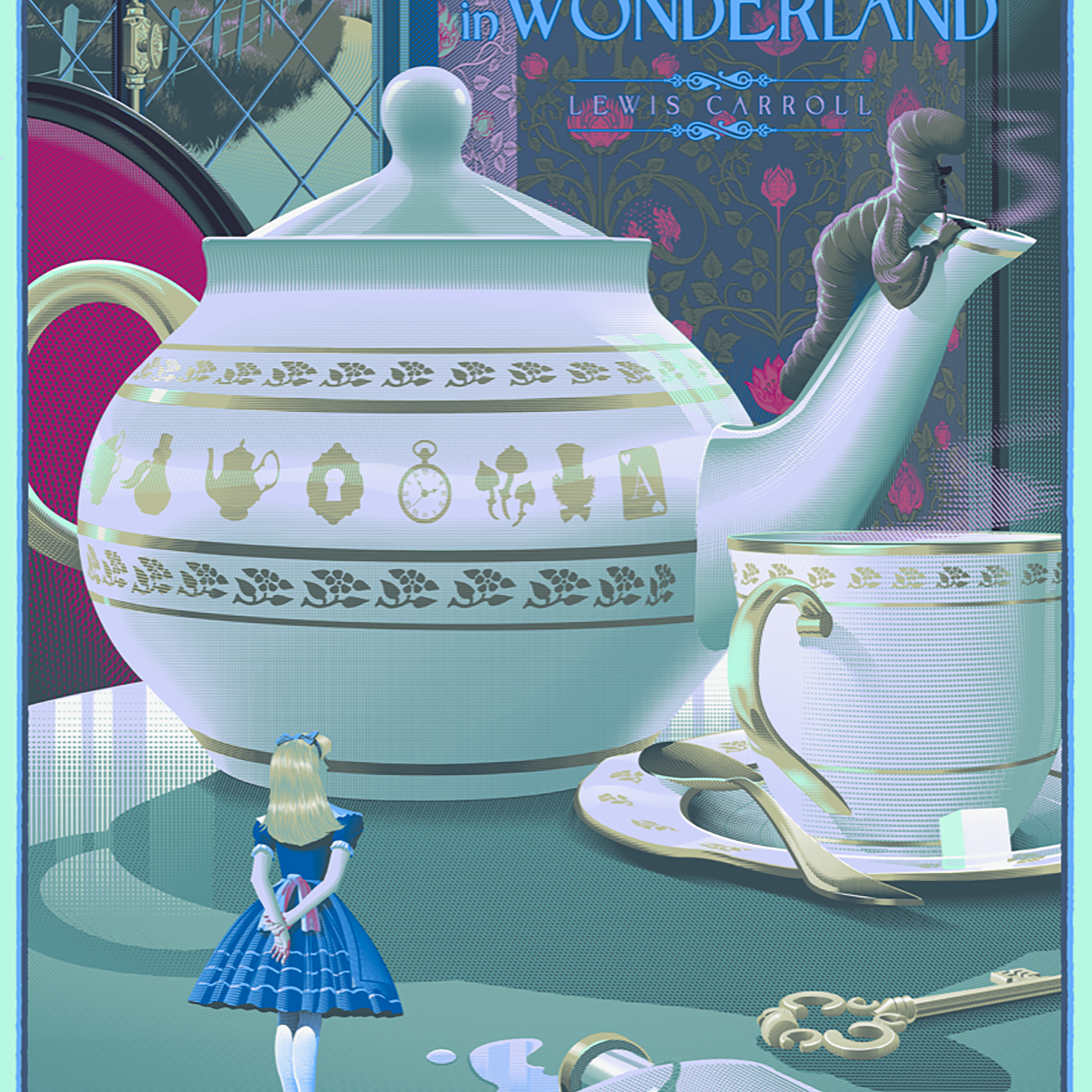 Laurent Durieux "Alice's Adventures in Wonderland" Variant - Acrylic Panel Print
