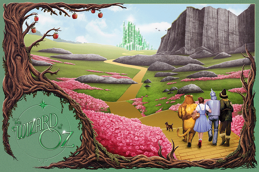 Andrew Rowland "The Wizard of Oz" Yellow Brick Road Foil Variant