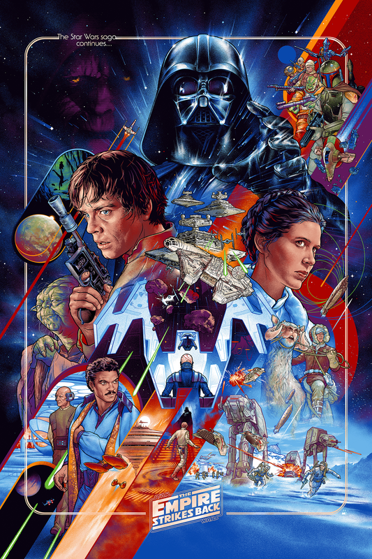 Martin Ansin "The Saga Continues" Multi-Layer Acrylic Panel