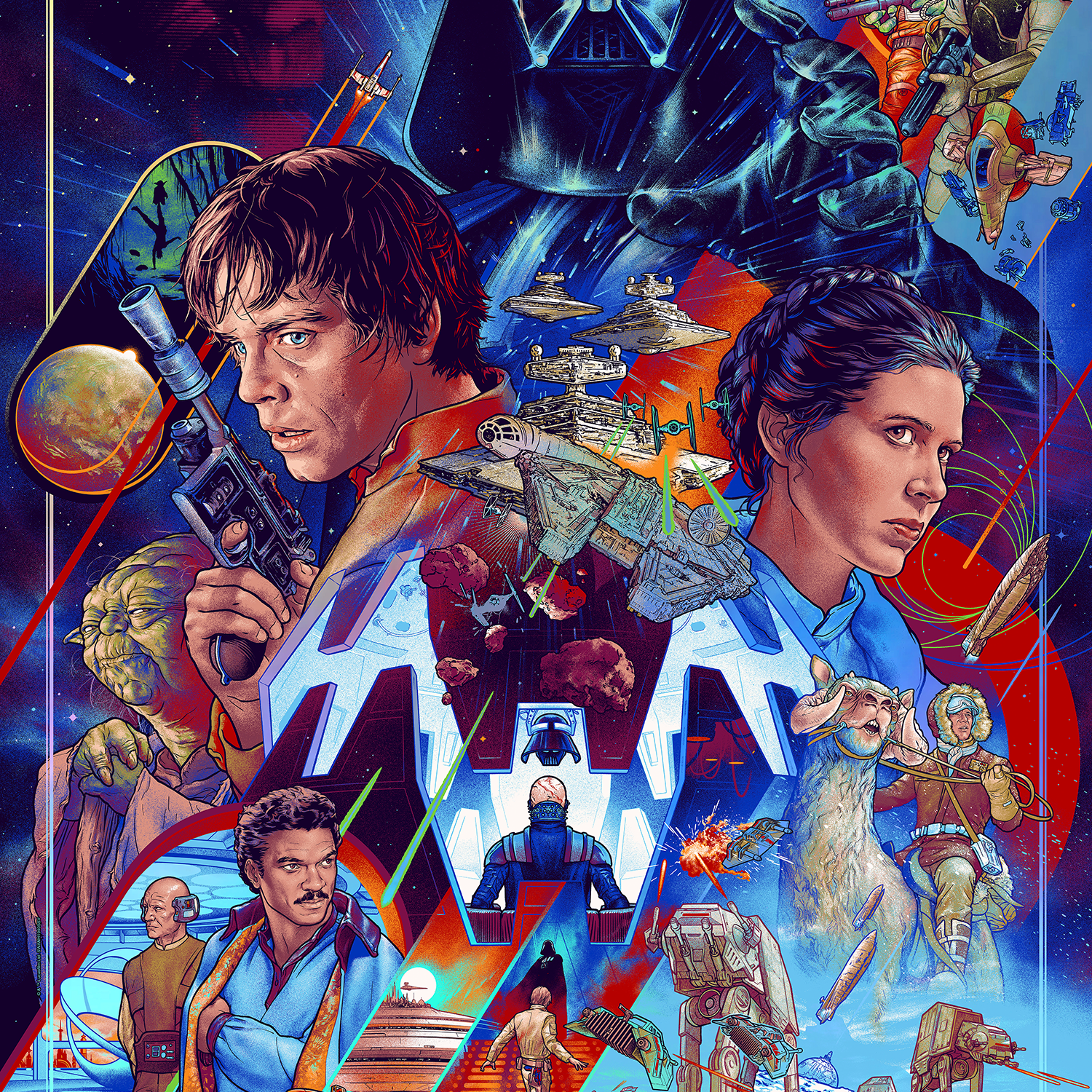 Martin Ansin "The Empire Strikes Back (The Saga Continues)" Foil Variant