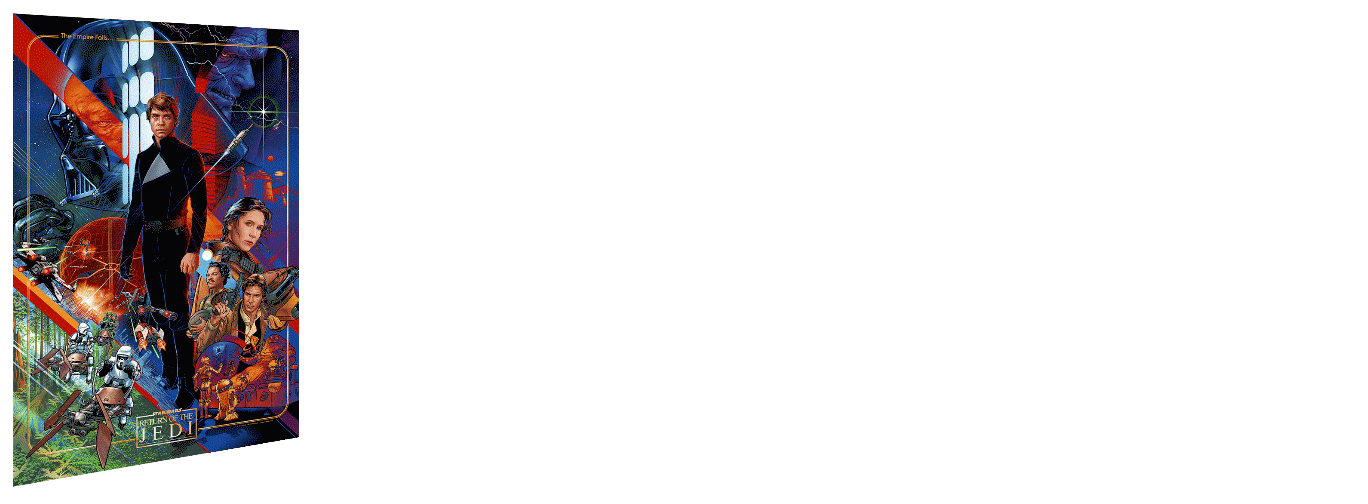 Martin Ansin "Return of the Jedi (The Empire Falls)" Multi-Layer Acrylic