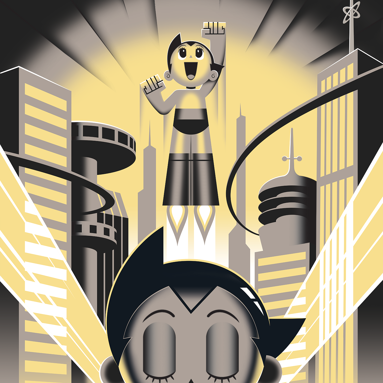 Eric Tan "Astro Boy" Aluminum Print