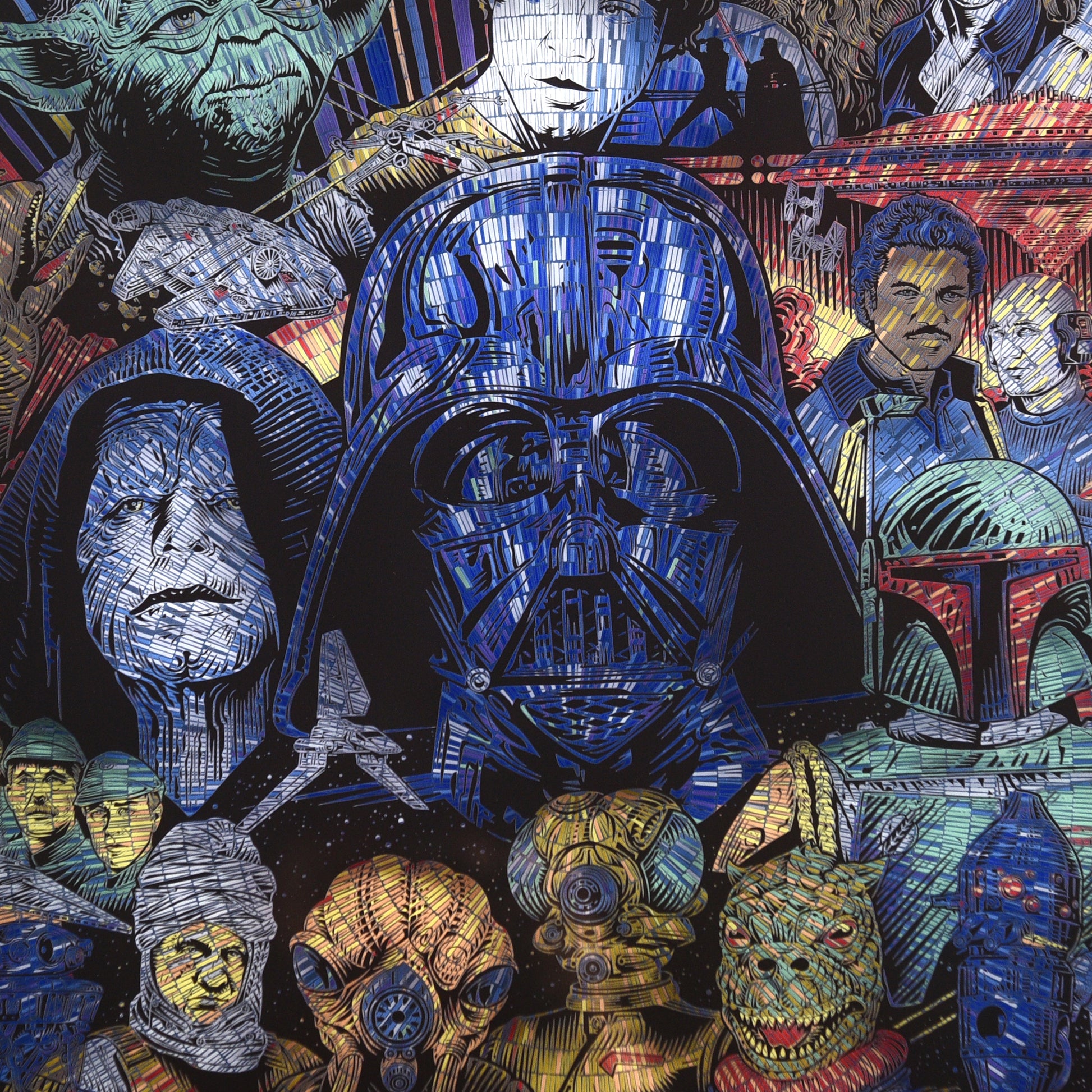 Todd Slater "Echoes of the Empire (Star Wars)" Framed Acrylic Diorama
