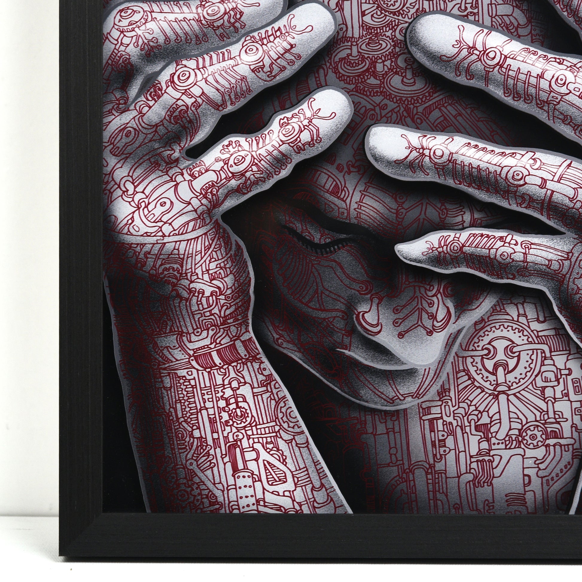 EMEK "Cyberman" Variant - Framed Acrylic Diorama