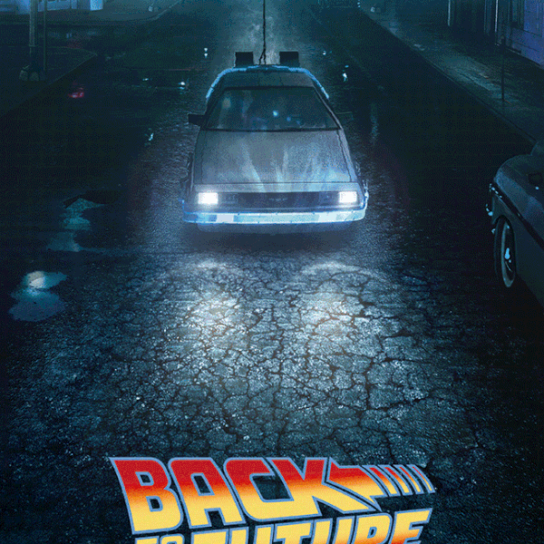 Phase Runner "Back to the Future Trilogy" 3D Flip Lenticular Edition - SET