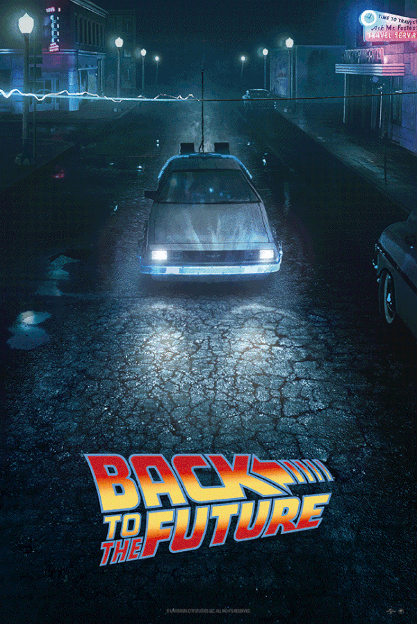 Phase Runner "Back to the Future Trilogy" 3D Flip Lenticular Edition - SET
