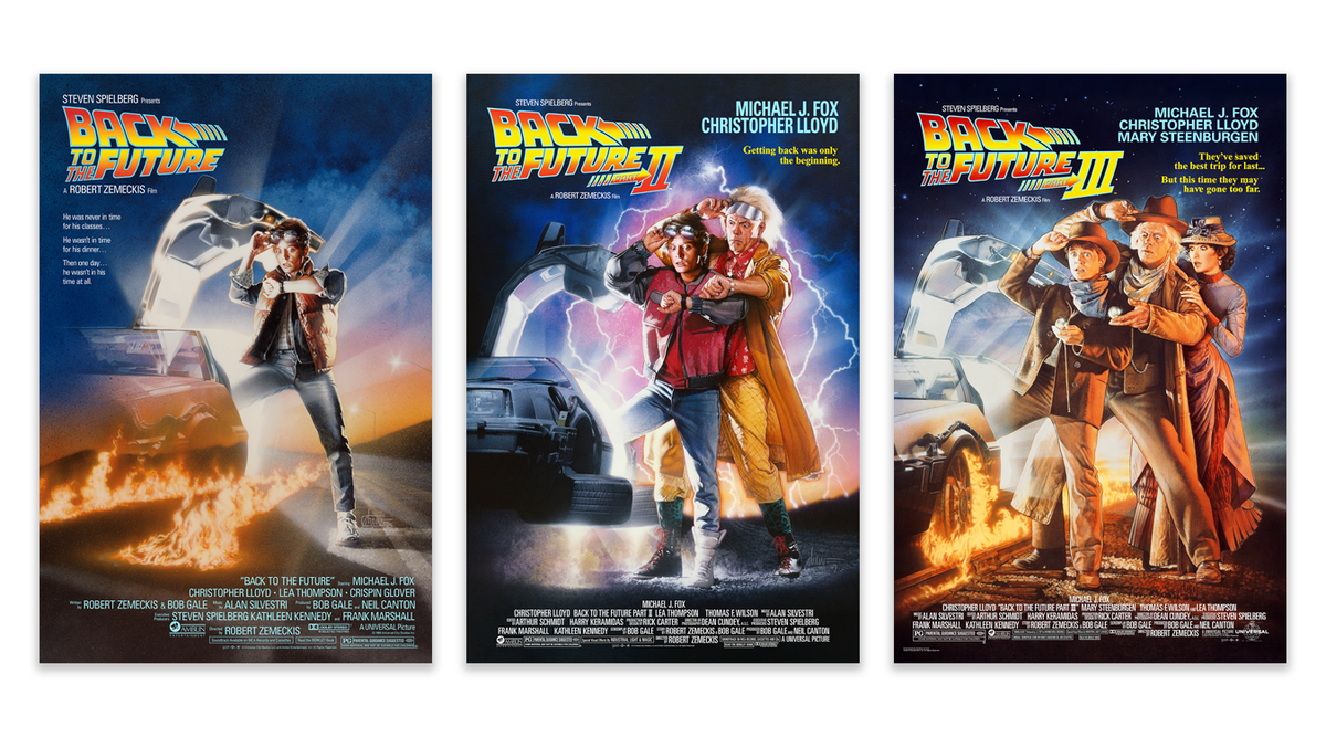 Drew Struzan "Back to the Future Trilogy" Acrylic Panel Print (SET)