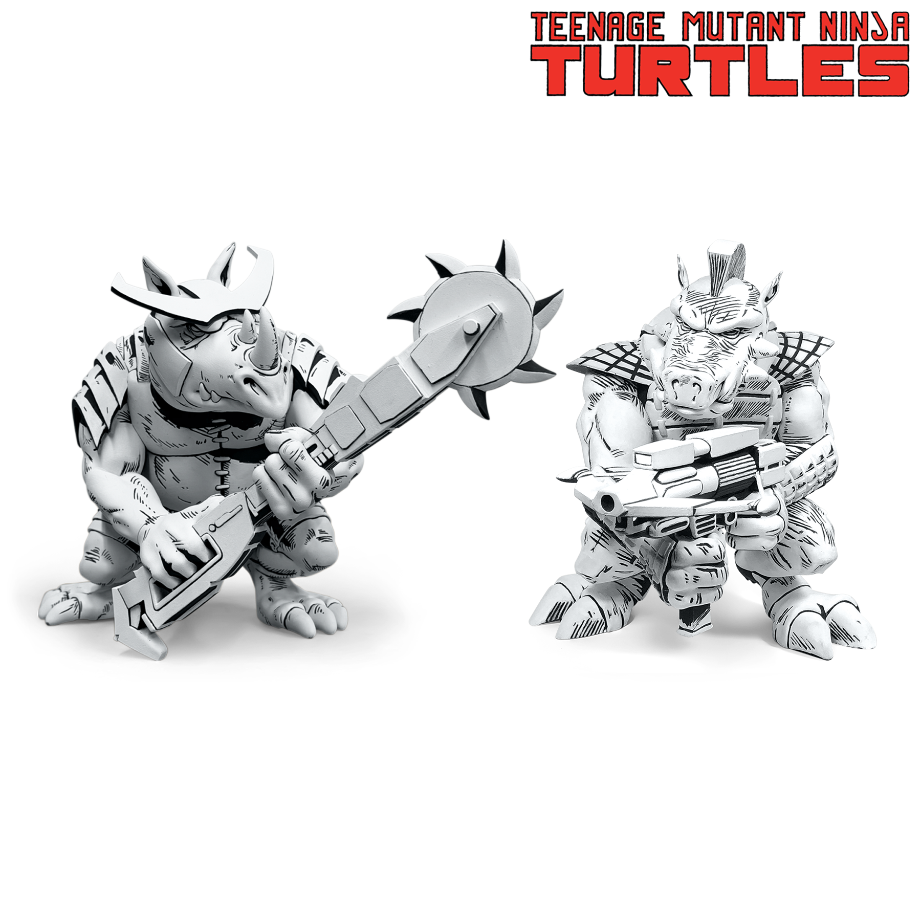 TMNT Firsts: Bebop & Rocksteady (B&W Version)