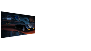 John Calmette "Batcave" Multi-Layer Acrylic